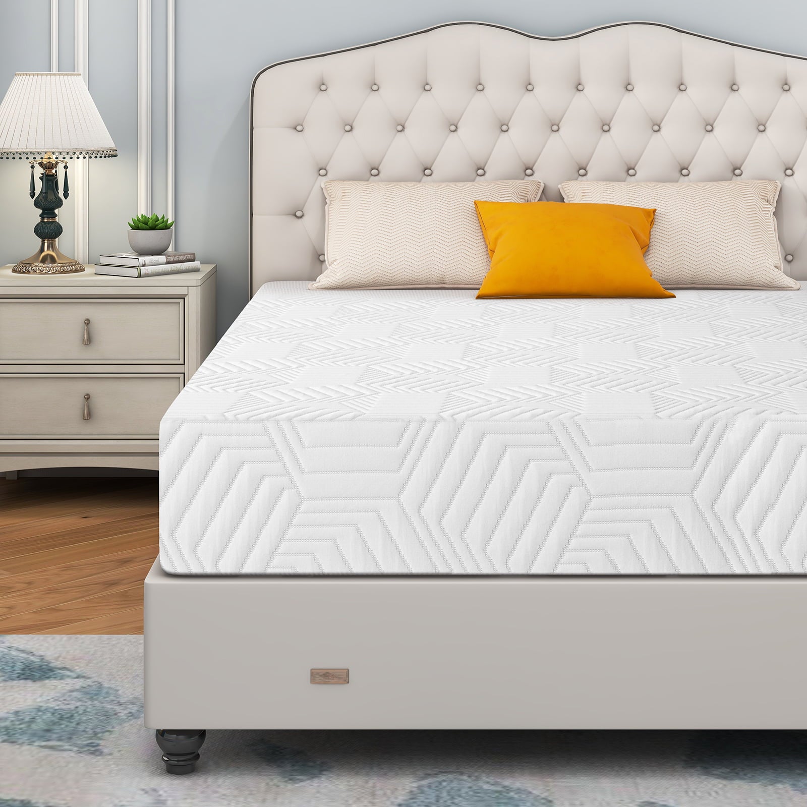 Size Mattress. 10 inch Gel Memory Foam Mattress Mattress in a Box. for a Comfort Sleep & Pressure Relief. Medium Firm Feel with Motion Isolating