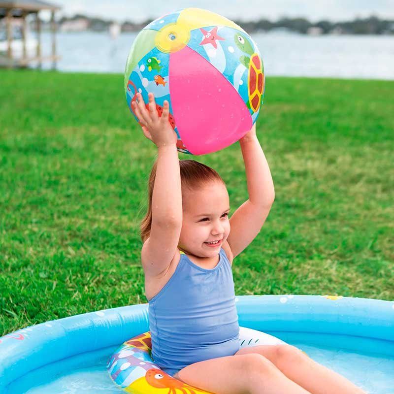 Piscine gonflable pour enfants Bestway 137 l avec accessoires + 2 a Ø 122 x 20 cm