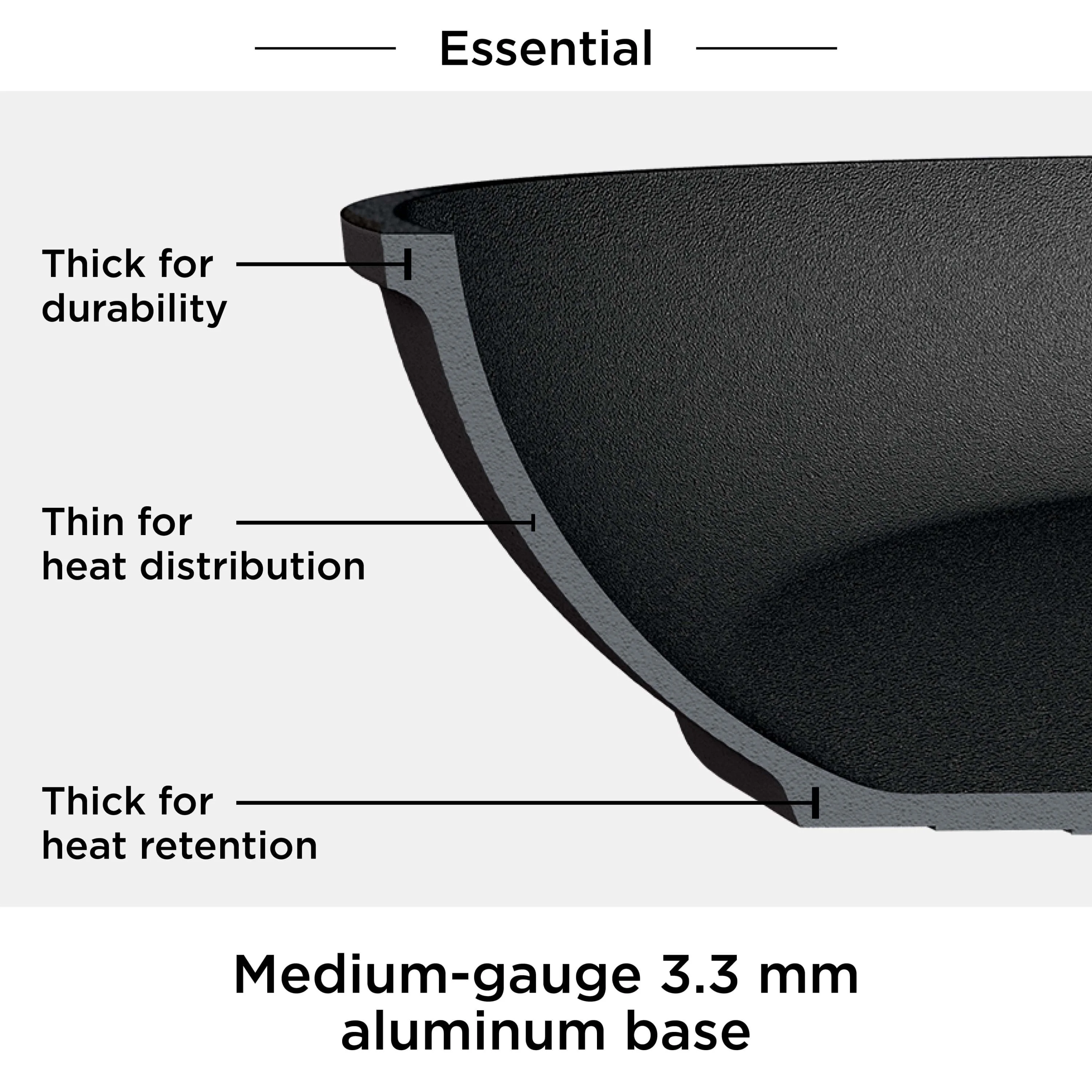 Ninja Foodi Neverstick Essential 12" Fry Pan, Black
