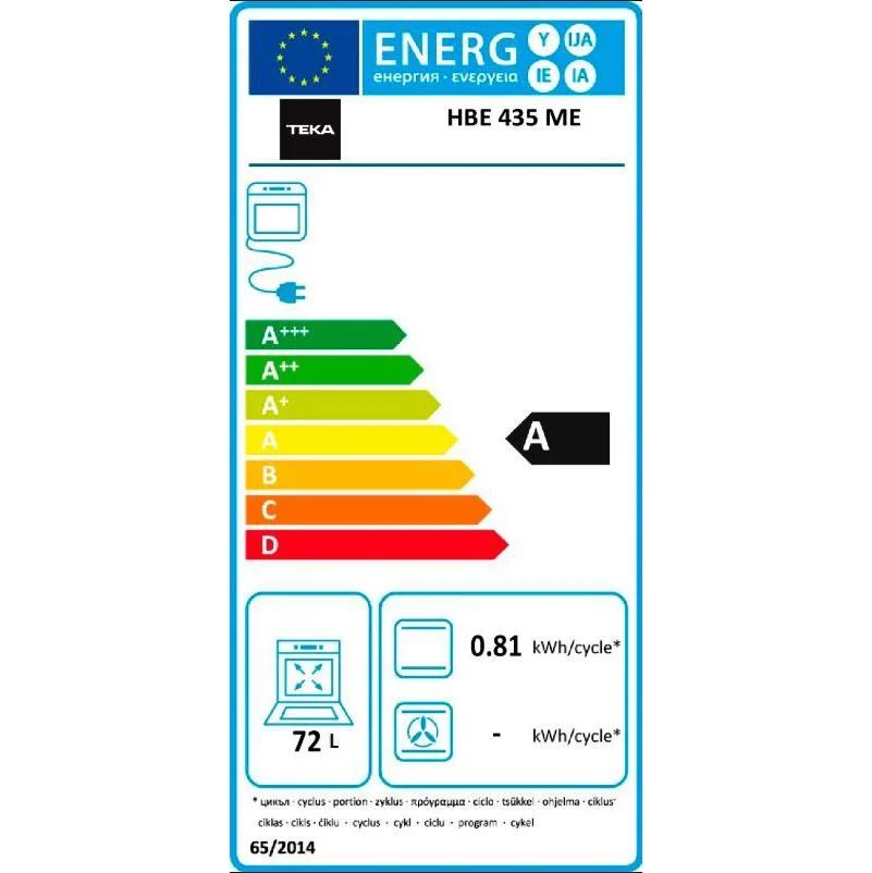 Teka HBE435 Konventionel Multifunktionsovn