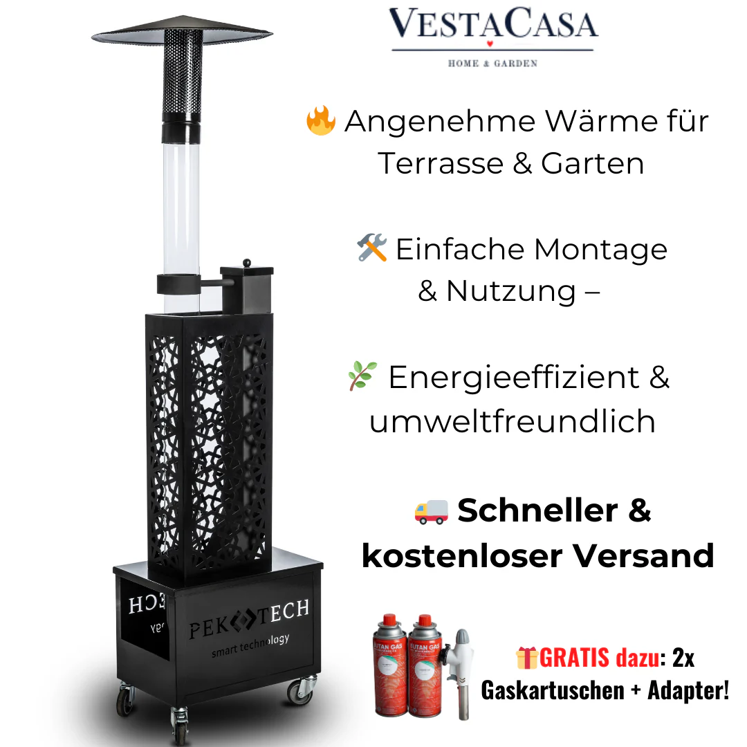 2025 Pektech Pelviva – Chauffage à granulés haut de gamme pour jardin, terrasse et usage professionnel