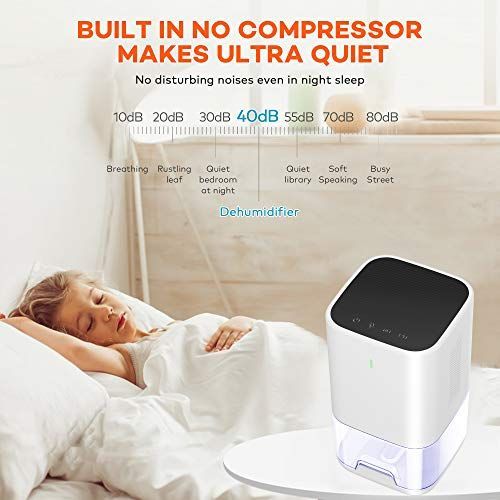 2025 LEEL Opgraderet 1200ml Affugter med Automatisk Timer