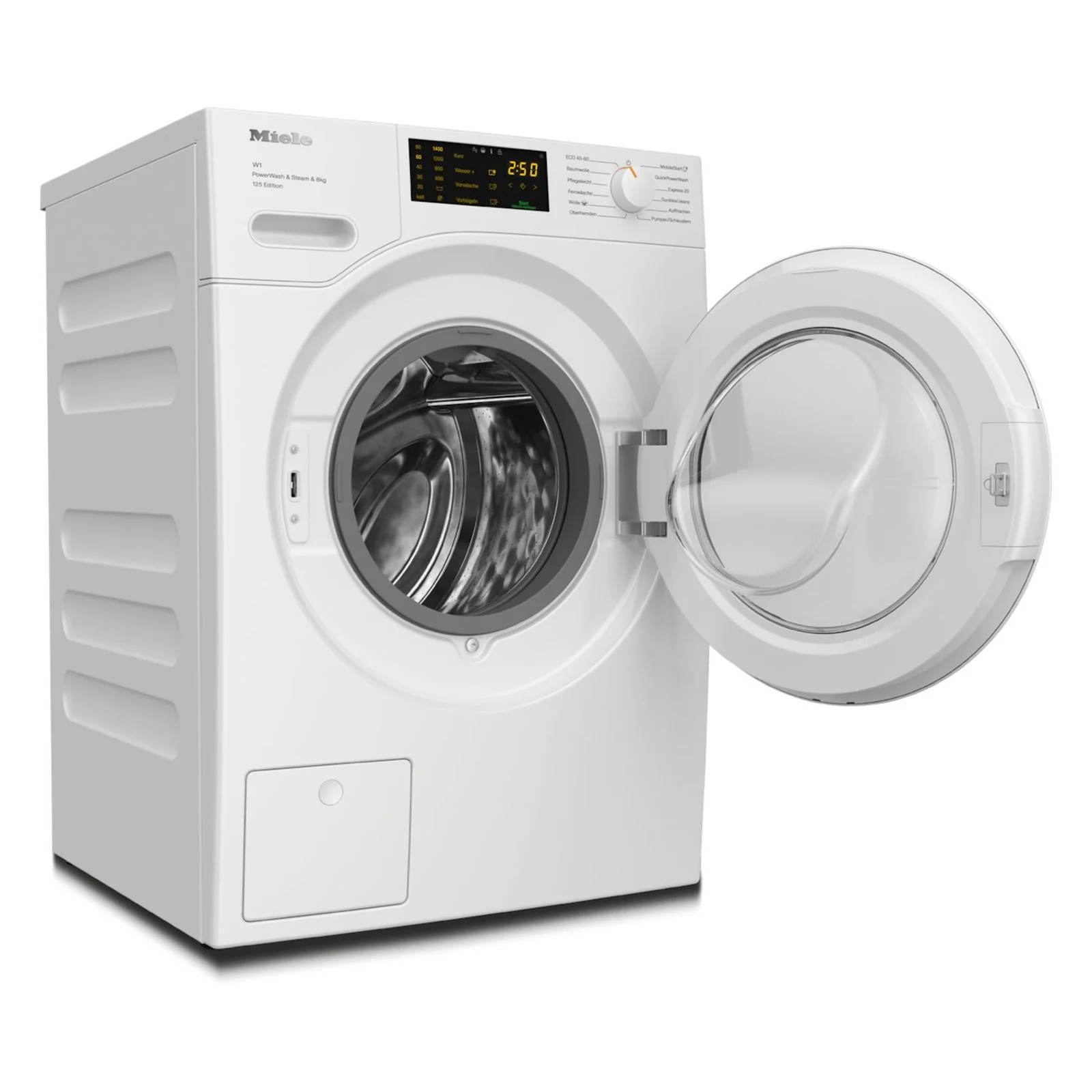 2025 Miele WWB380 WPS 125 Edition vaskemaskine med frontbetjent betjening 8 kg 1400 o/min Hvid