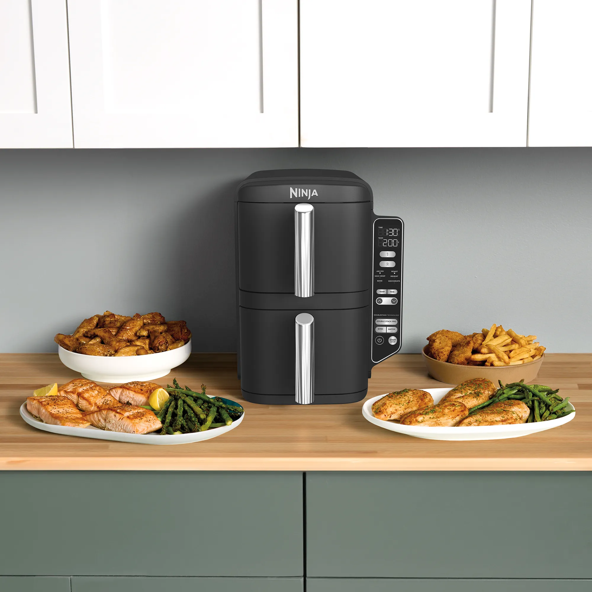 2025 Ninja® DoubleStack™ XXL 7,6 L airfryer med 2 skuffer