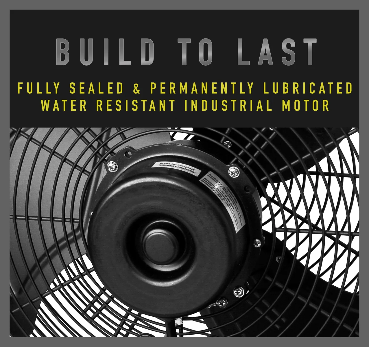 2025 ILG8E18-15 - iLIVING 18" vejrbestandig vægventilator med variabel hastighed til indendørs/udendørs brug. Industriel kvalitet til terrasse, drivhus, garage, værksted og læsserampe. 6360 CFM. Sort