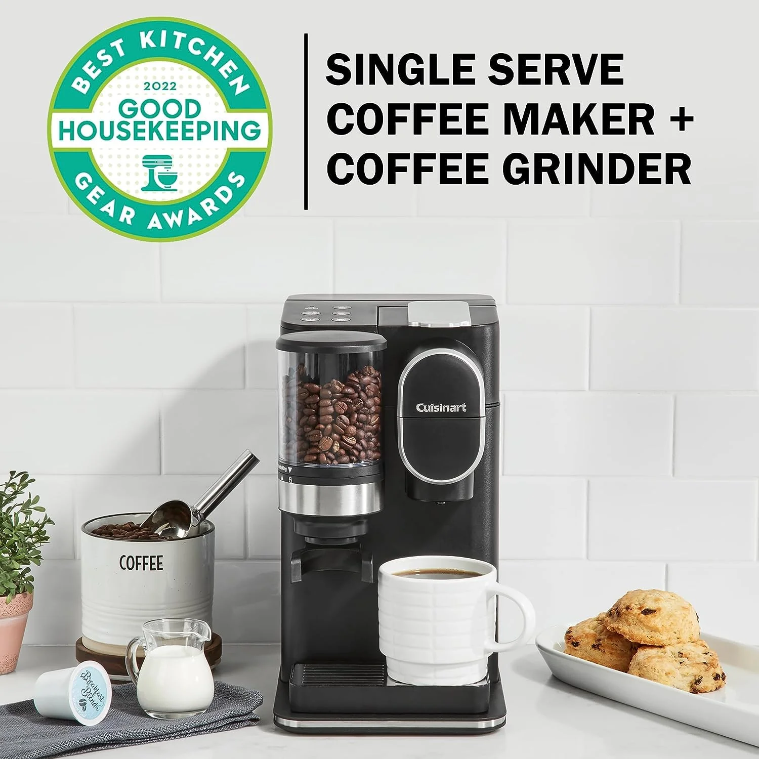 Cuisinart Kaffeemaschine für Einzelportionen + Kaffeemühle (Modelljahr 2025)