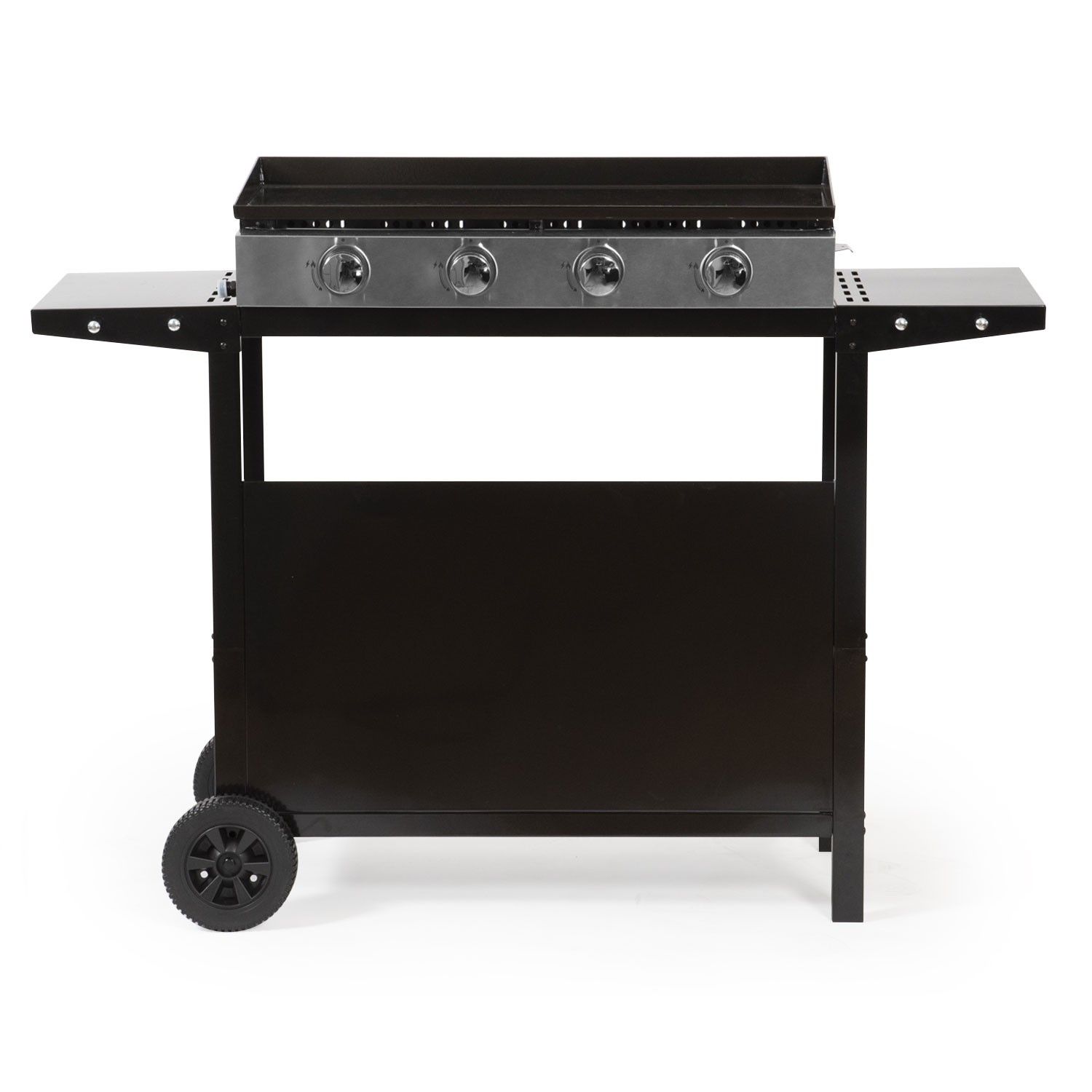 Mérida gasbageplade med 4 brændere + vogn