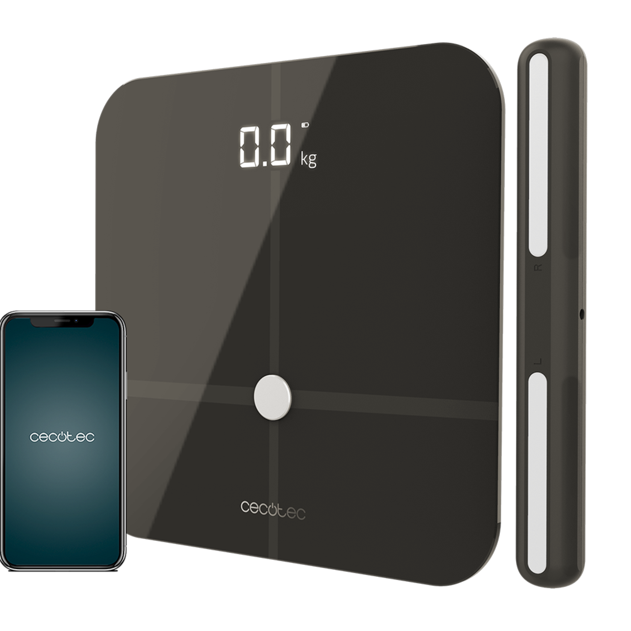 Personenpflege-Badezimmerwaage Surface Precision 10600 Smart Healthy Pro Dunkelgrau