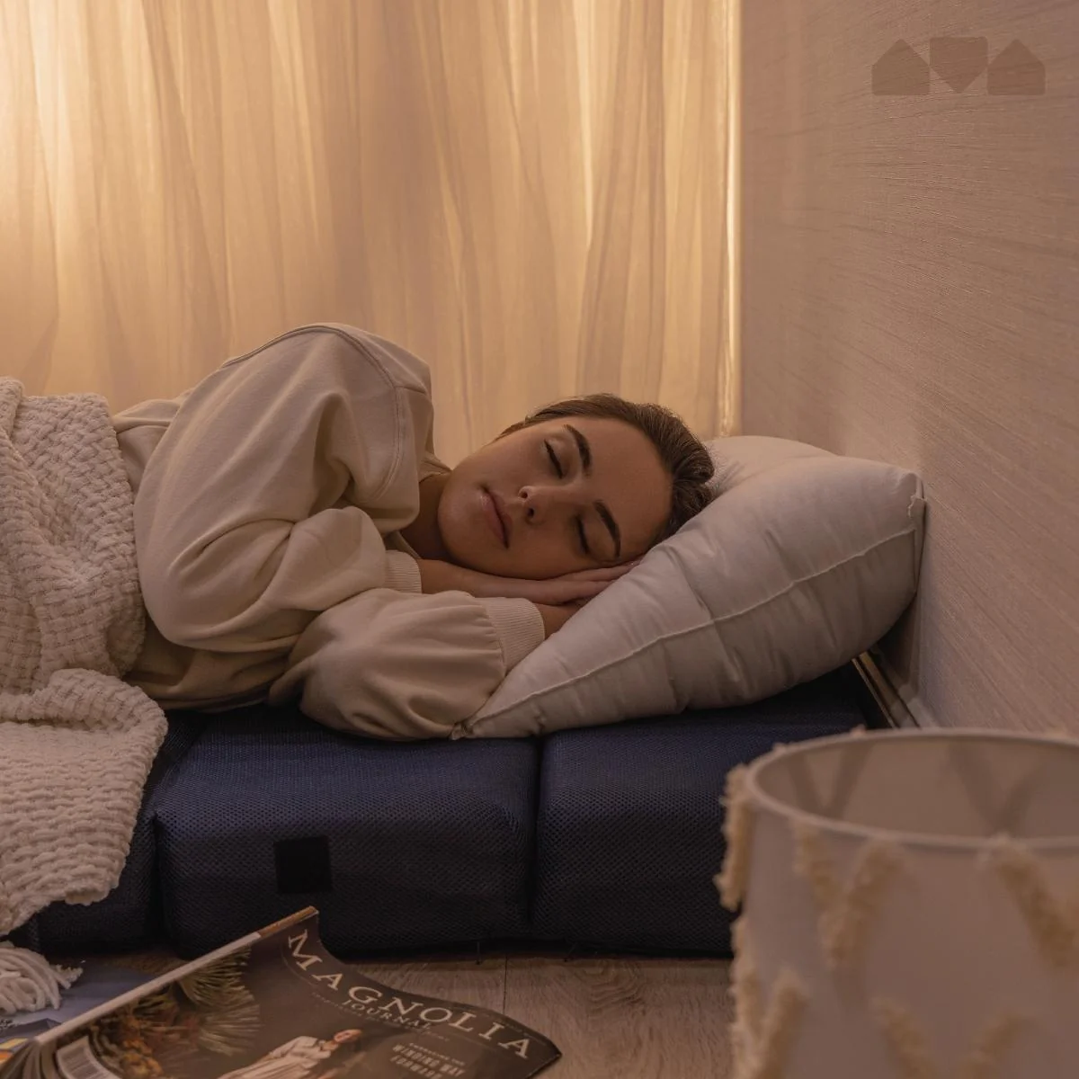 Milliard Tri-Fold Foldbar Skummadras og Gæstesovesofa (Enkelt)