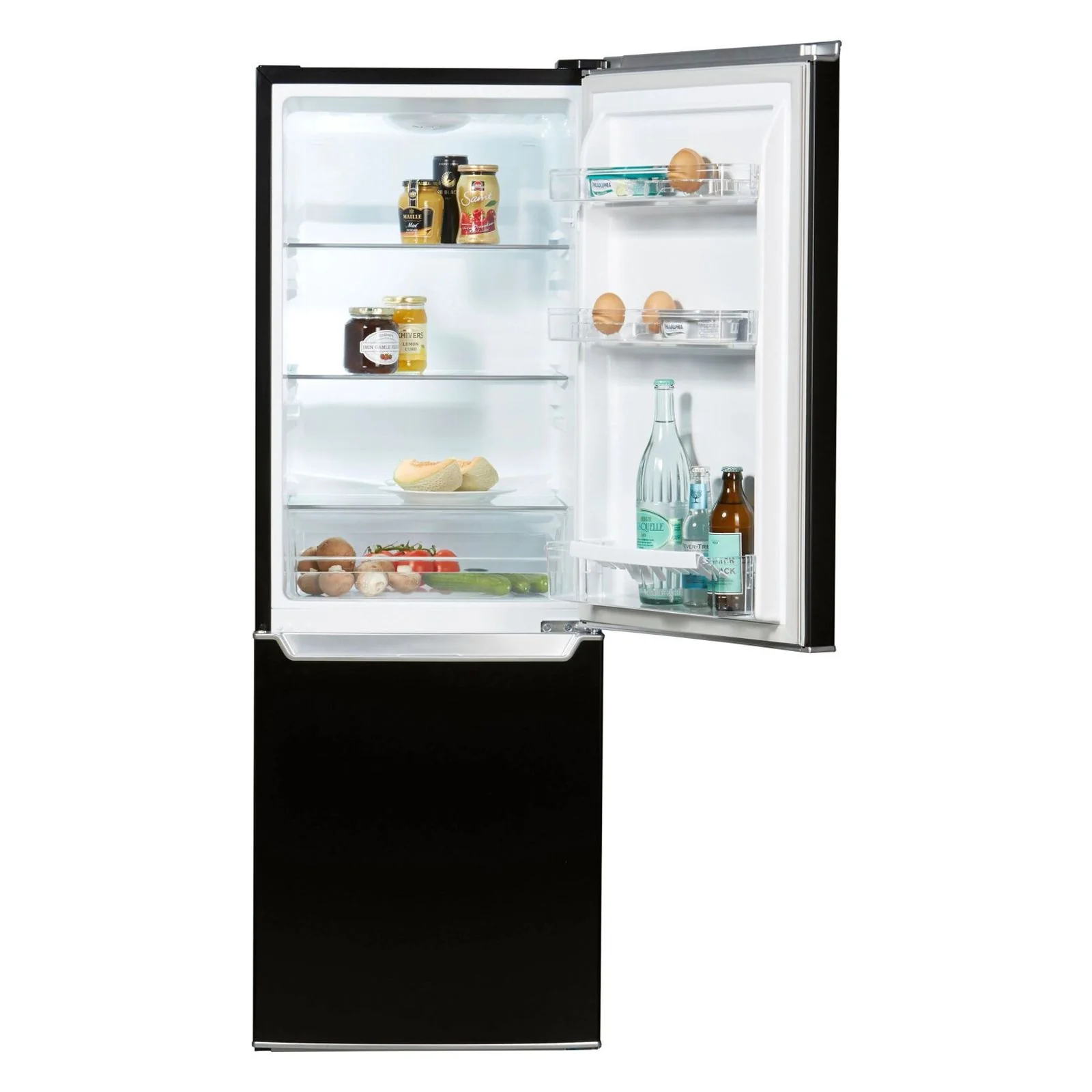 2025 Hanseatic HKGK14349CB Kombinationskøleskab Sort