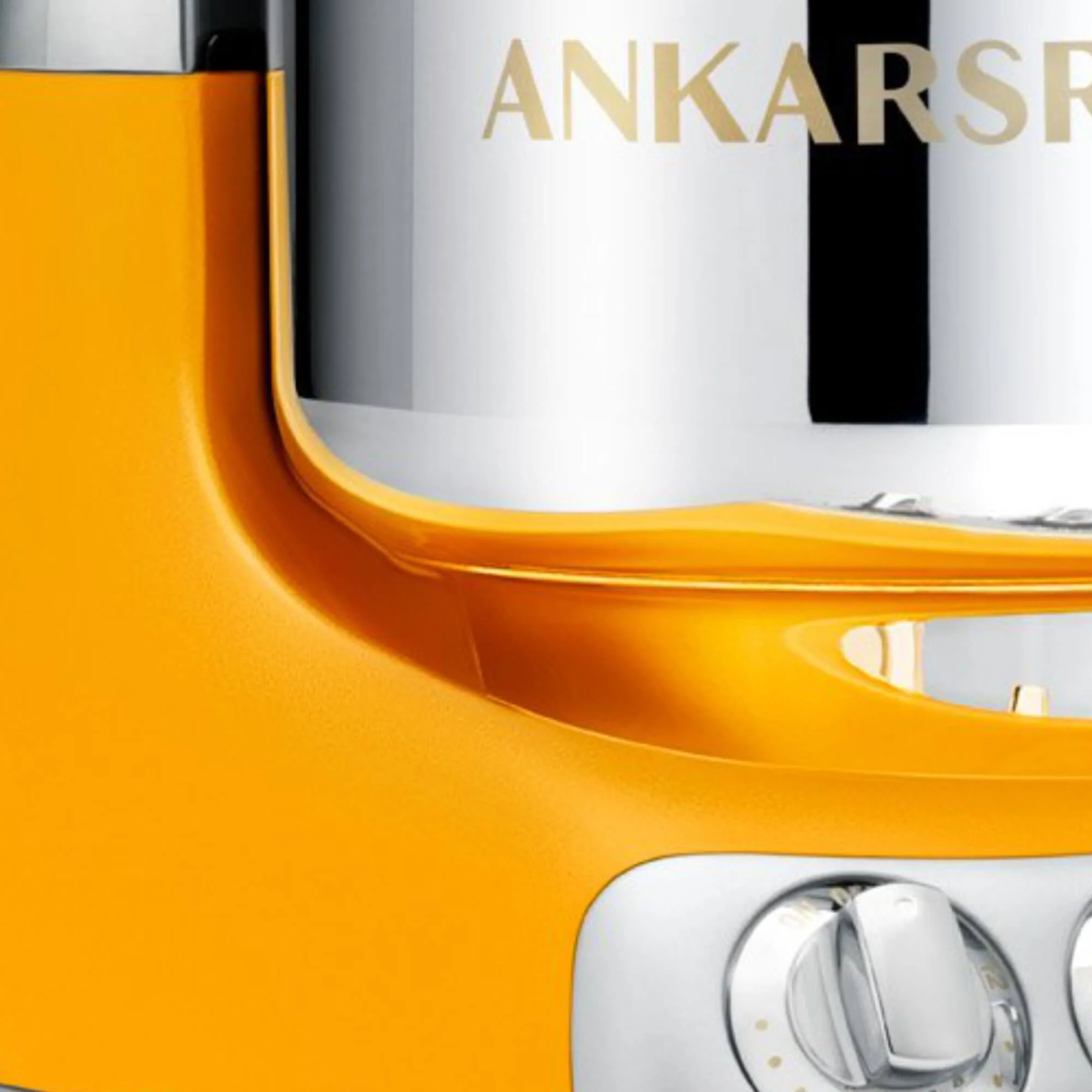 Ankarsrum Assistent Original 6230 Küchenmaschine (Modelljahr 2025) – Retro-Design. 1500 W. 7-Liter-Edelstahlschüssel. 16 Zubehörteile. 7 Jahre Garantie. Sonnengelb.