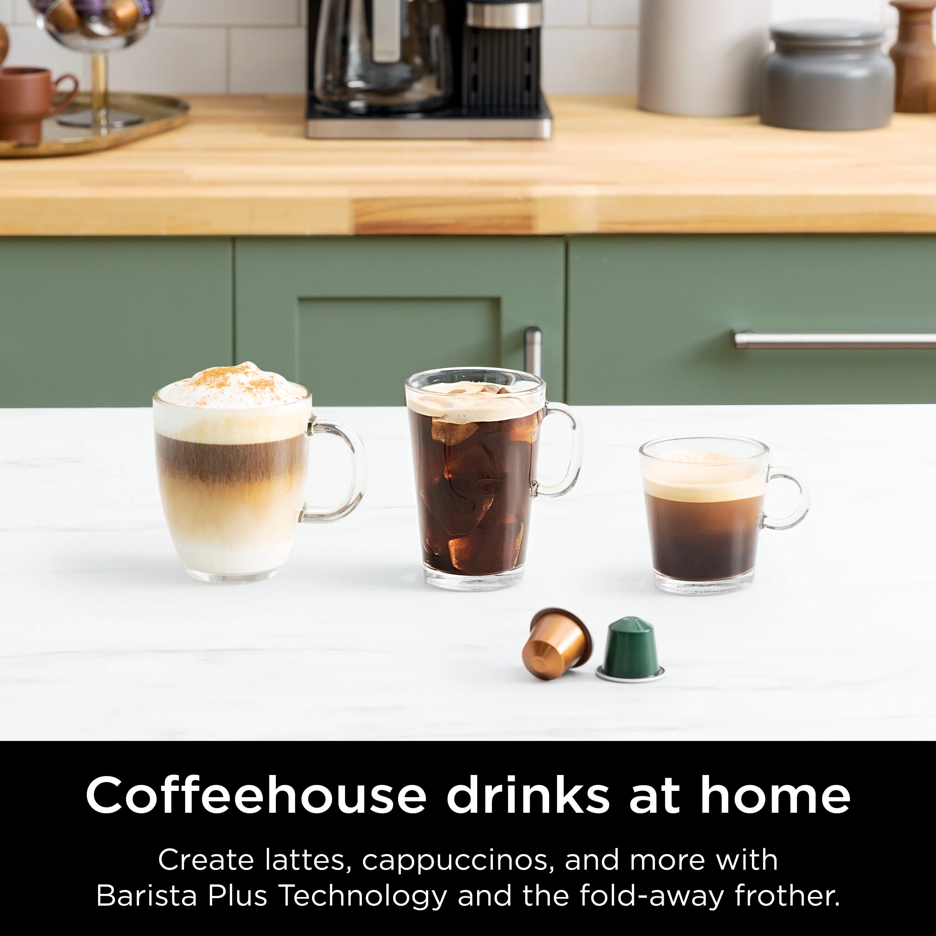 Ninja CFN601 Espresso & Coffee Barista System, Single - Serve Coffee & Nespresso Capsule Compatible