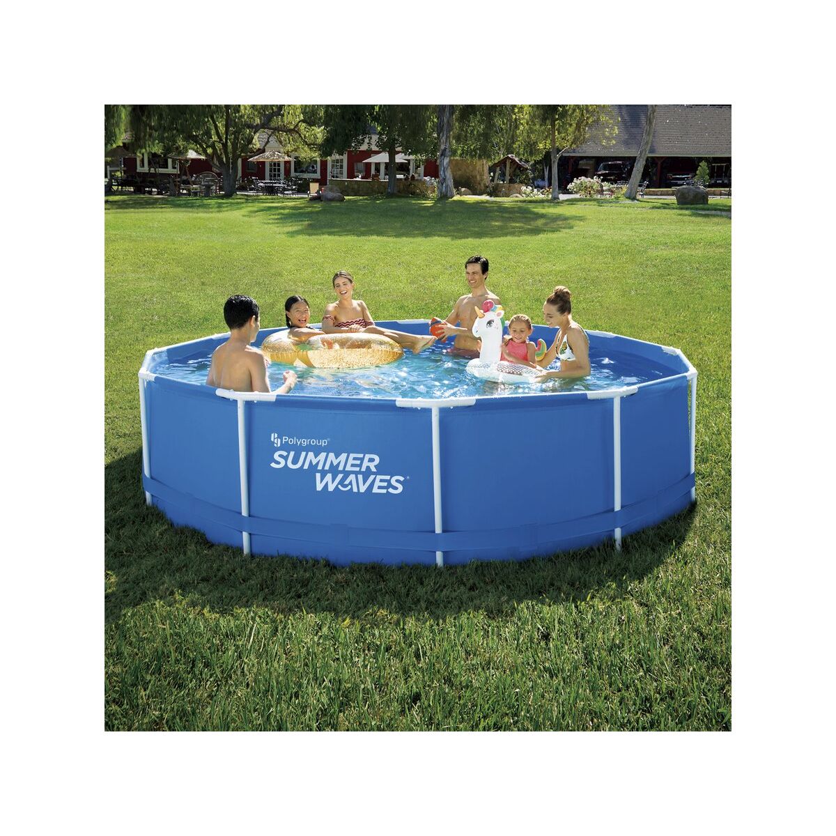 Metalrørformet pool - Feta - 3,66 x 0,91 m