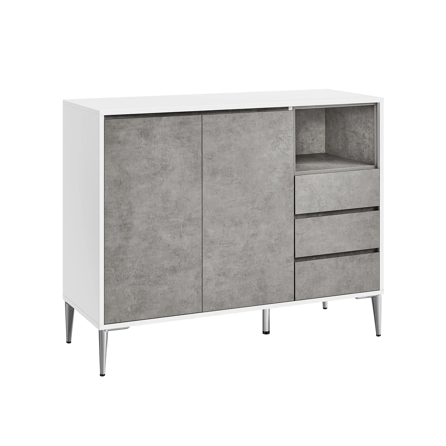 Meuble de rangement 40 x 103,5 x 85 cm Blanc nuage