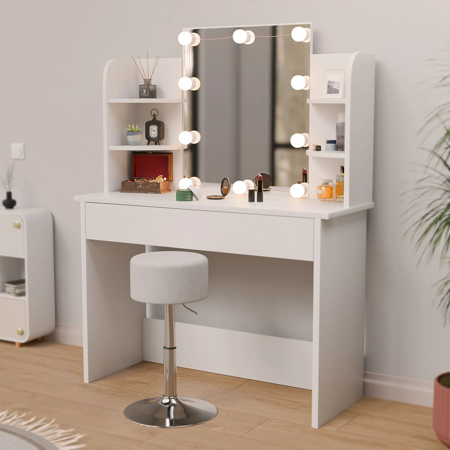 Bella Schminktisch 2025 mit LED-Beleuchtung