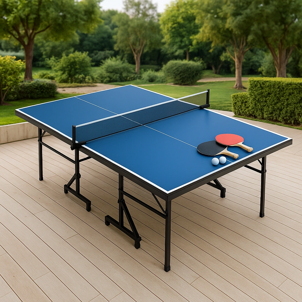 Table de ping-pong avec filet bleu 274 x 152,5 x 76 cm