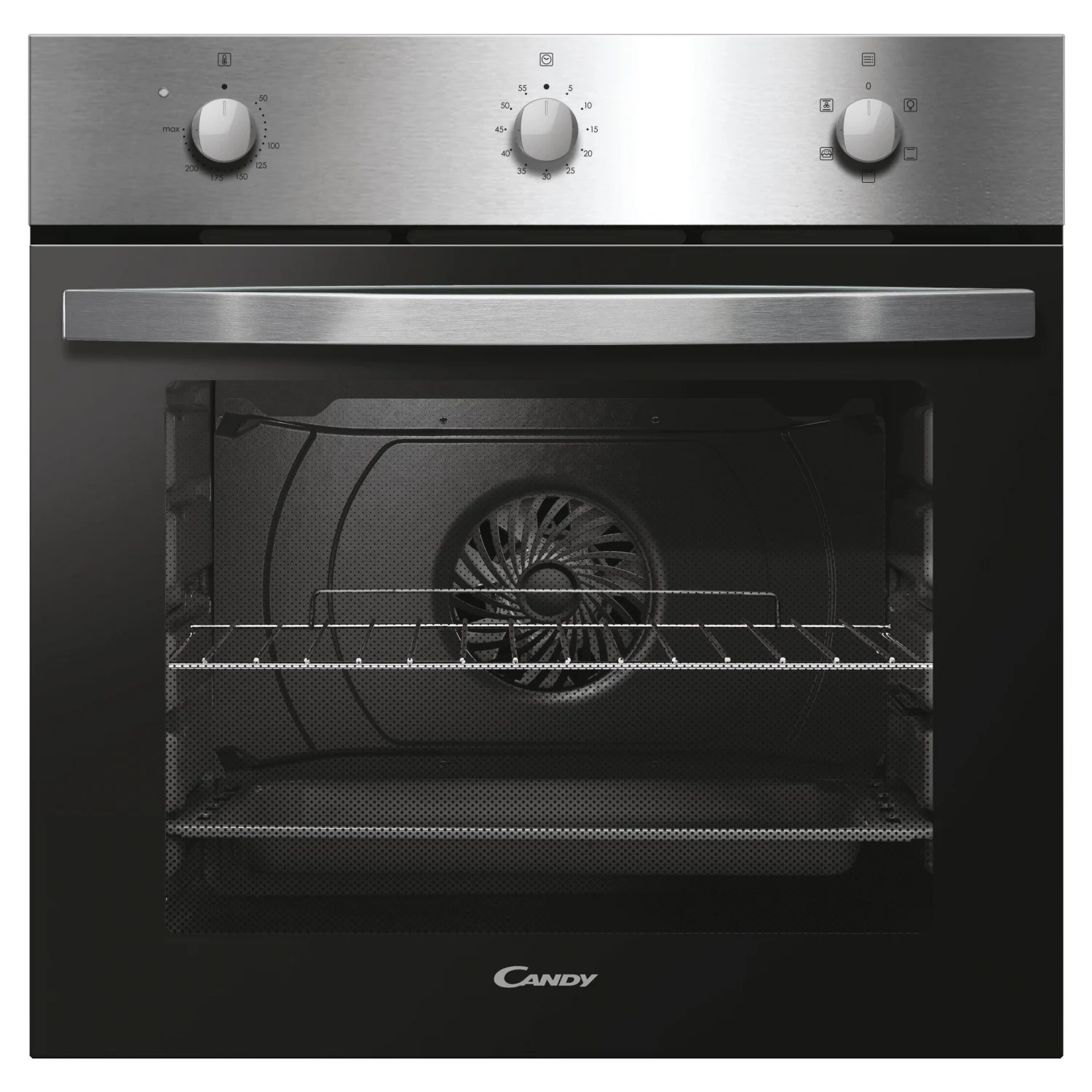 Candy PCI27XCH63CC4U2 Ovn, 2100 W, Dør med låge, 5 madlavningsfunktioner, Energieffektivitet A - Rustfrit stål med Candy keramisk kogeplade
