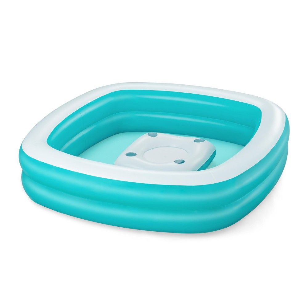 Bestway Oppustelig swimmingpool med flydebord 218x218x48 +6 år have 54446