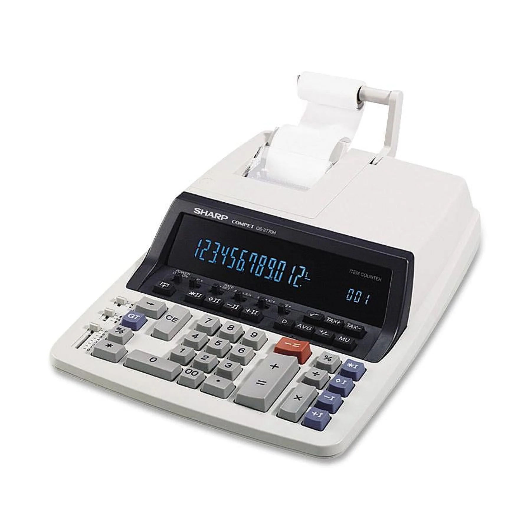 Sharp Calculators QS2770H 4.8 Lines/Sec 2 - Color Ribbon Printing Calculator - Black/Red Print