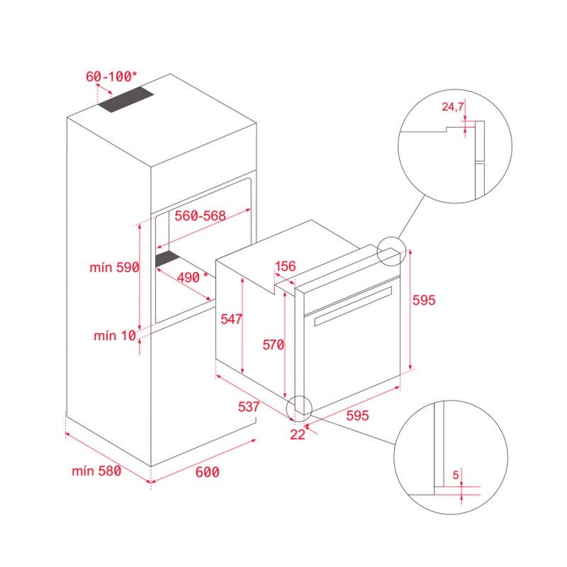 Teka HLB8400 Hvid G1n Ovn 111000004