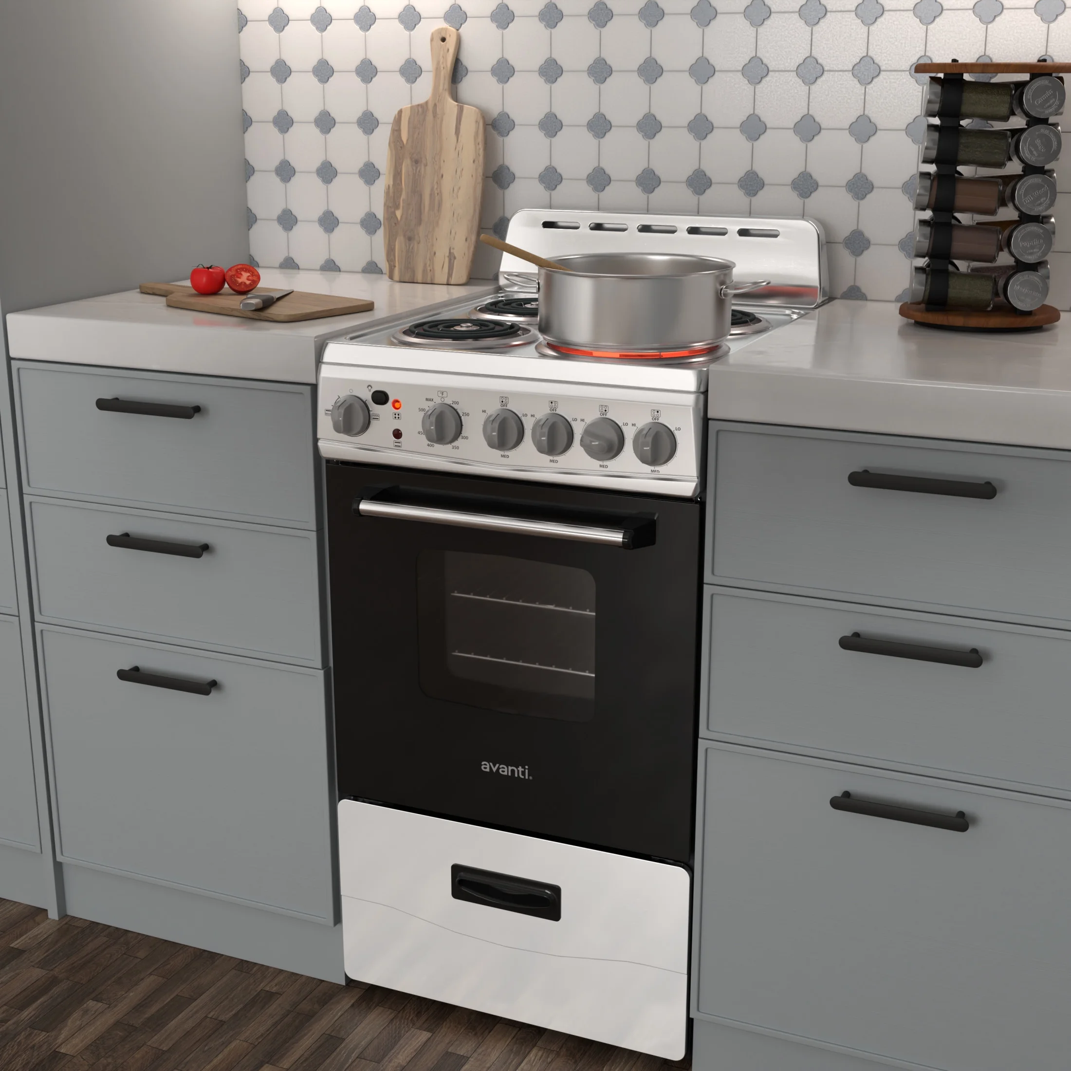 Avanti 20" Electric Range Oven with Framed Glass Door, in Stainless Steel (ERU200P3S)