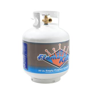 Bouteille de propane vide Flame King de 20 lb avec dispositif anti-déversement YSN201