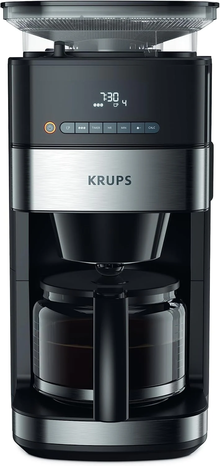 2025 Krups Grind and Brew KM8328 filterkaffemaskine med kværn. 1,25 l. 10-15 kopper