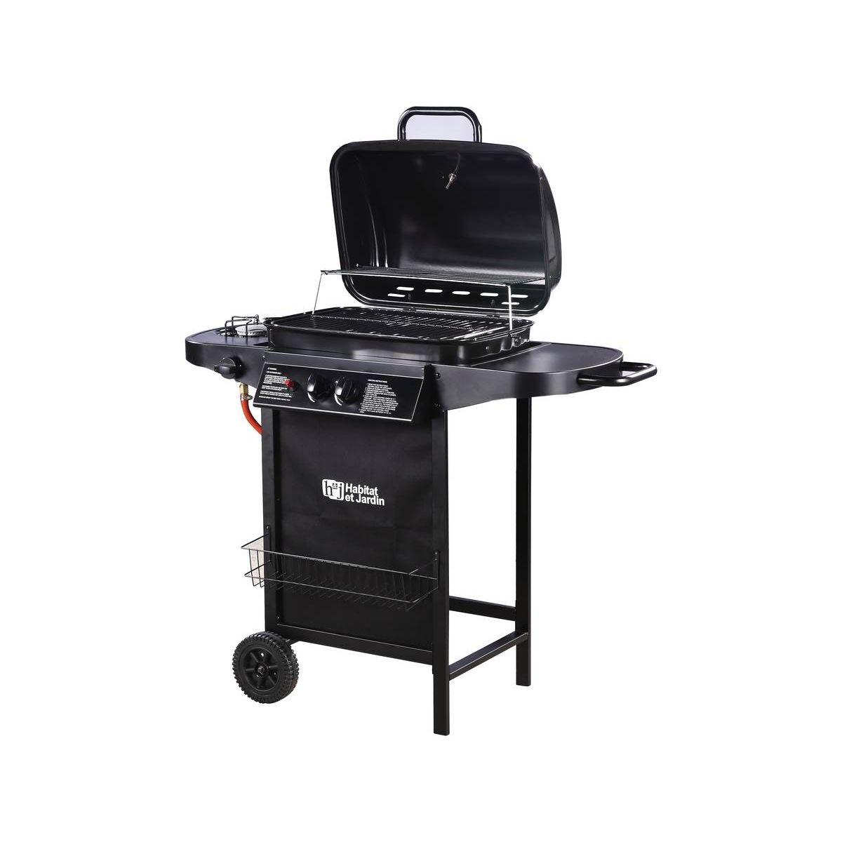 Babarcoa A Gaskocher „Party 3“ – 3 Brenner (1 Seite) – 5,8 kW – Schwarz