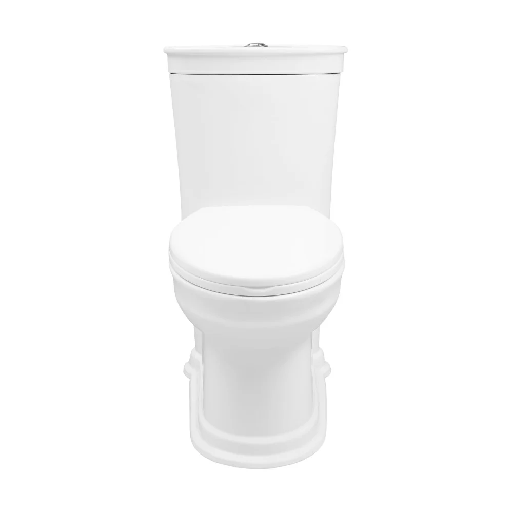Swiss Madison Santorini White Ceramic Elongated 12in, 1.1/1.6 GPF Toilet