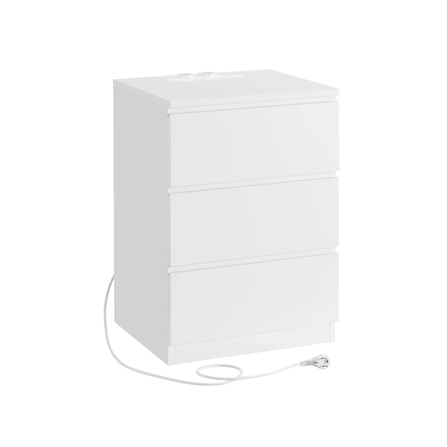 Nachttisch mit Ladestation, Schubladen und USB-Anschlüssen