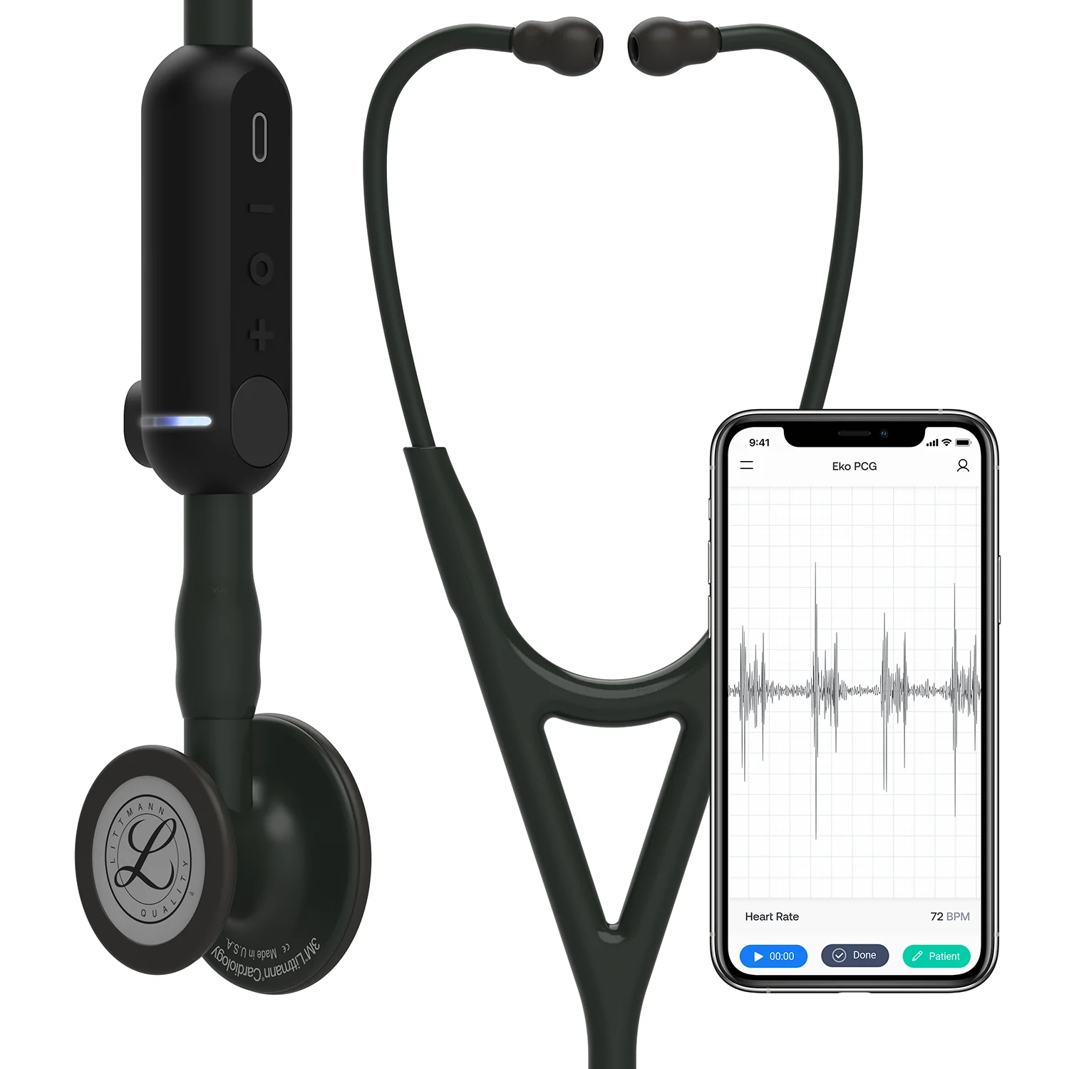 Stéthoscope numérique 3M Littmann CORE 8490 – Noir (2025)