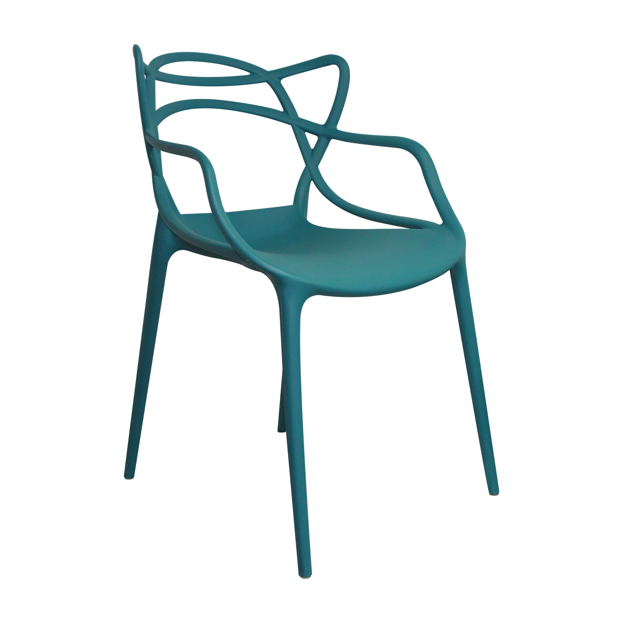 2025 Kit X 2 Solna Gartenstühle 54 cm Europäisches Petrolblau mit Armlehnen