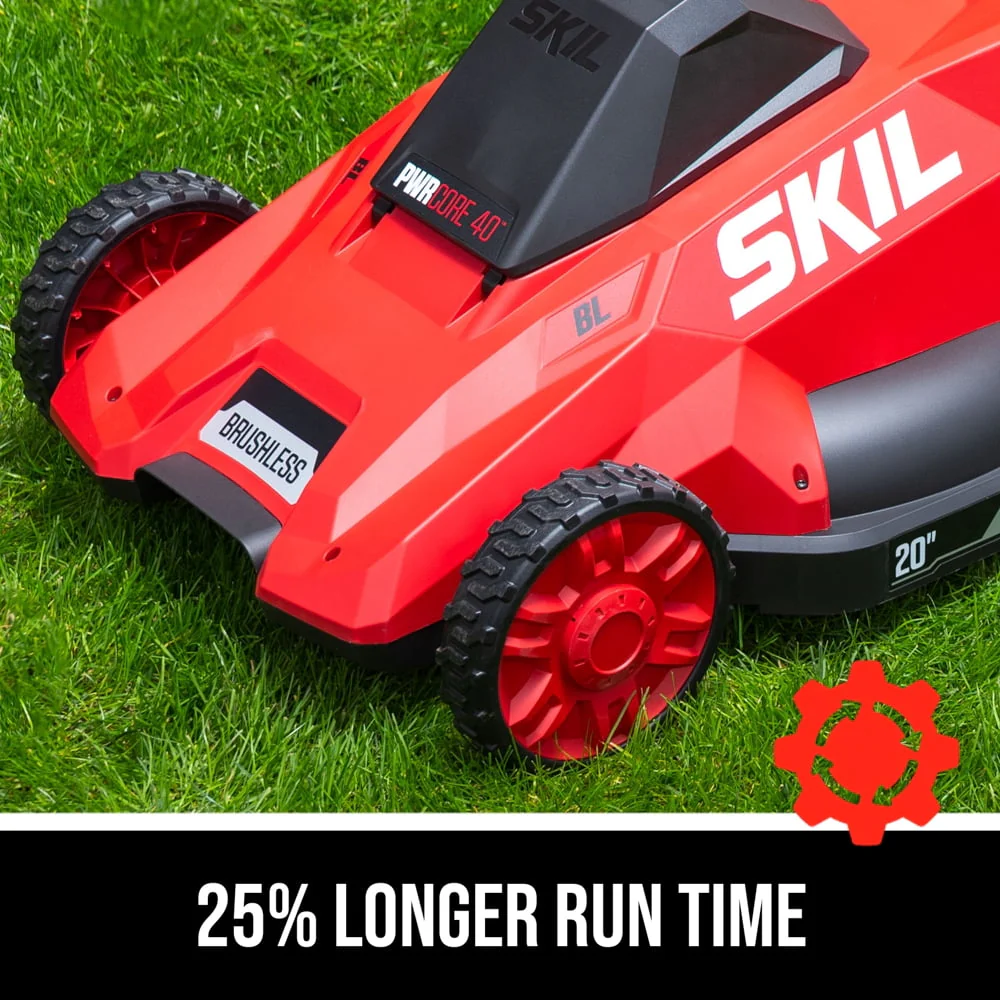SKIL PM4910 - 10 PWR CORE 40 Brushless 40V Push Mower Kit W/5.0ah Battery & Charger