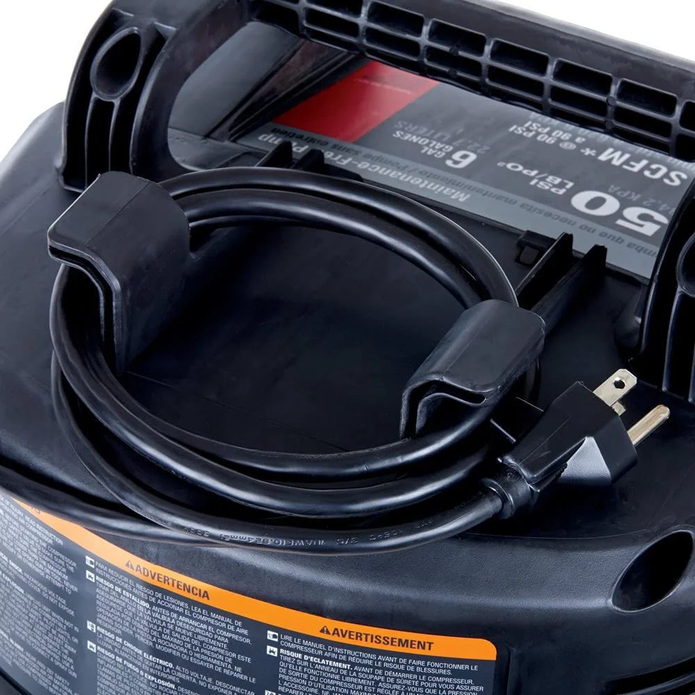 PORTER - CABLE Air Compressor, 6 - Gallon, Pancake, Oil - Free C2002 - ECOM