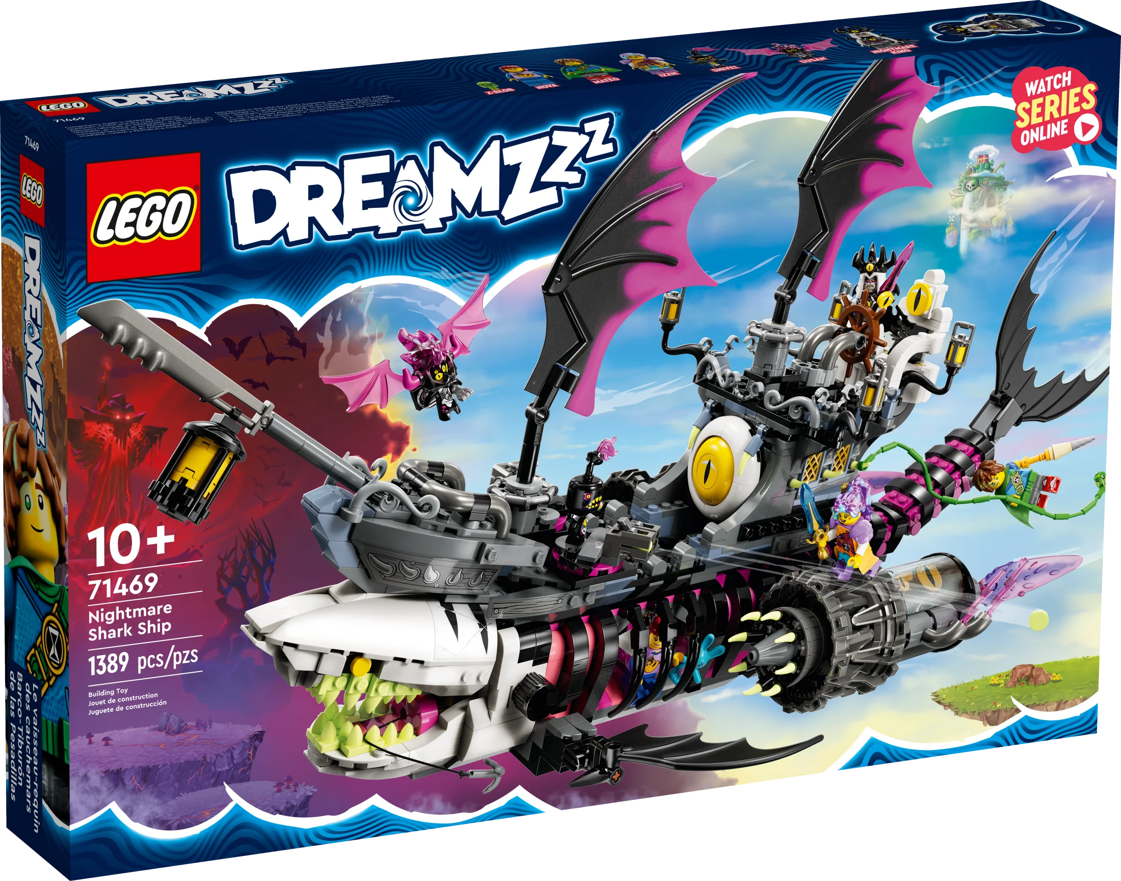 LEGO DREAMZzz Nightmare Shark Ship 71469, Construisez l