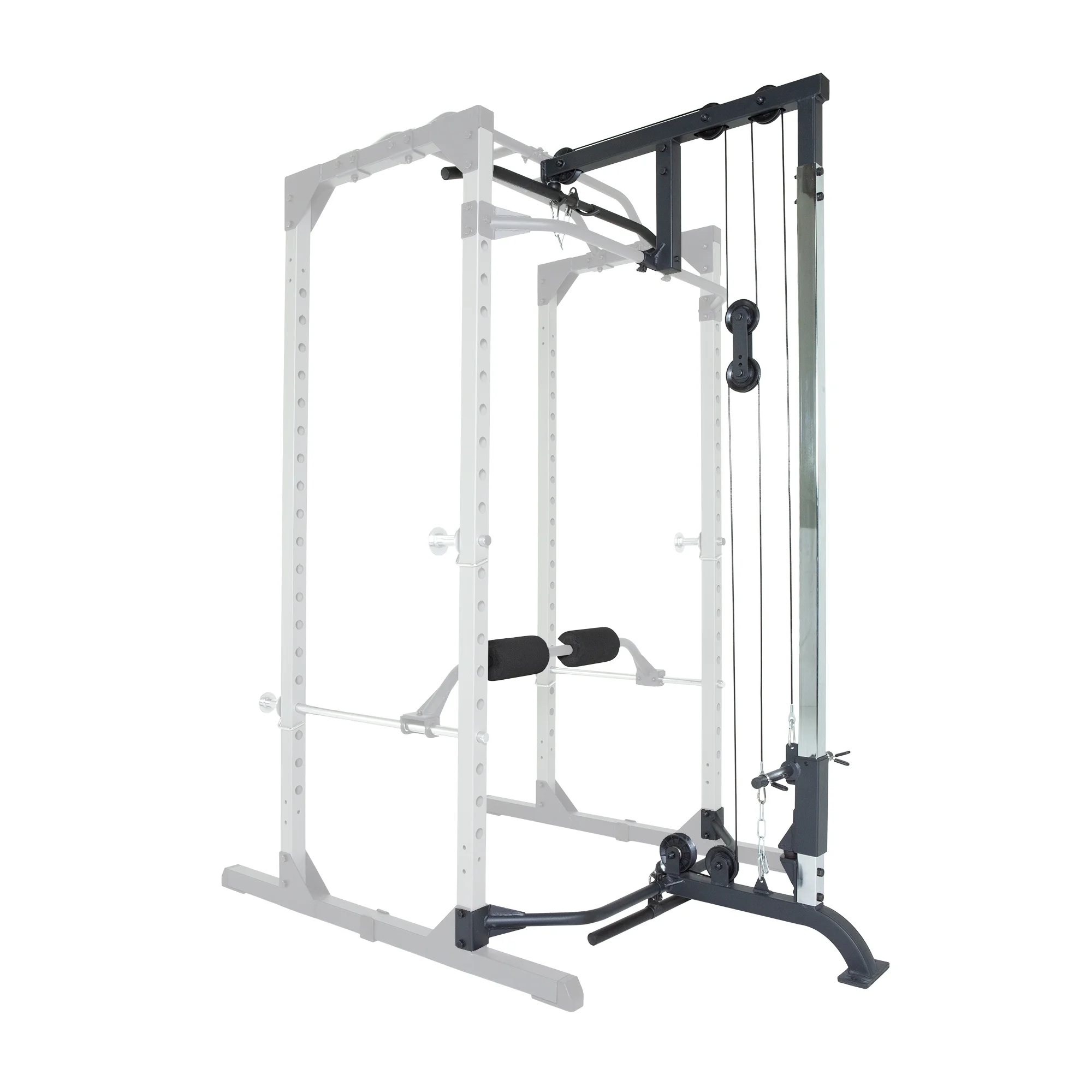 PROGEAR 310 Olympic Lat Pull Down and Low Row Cable Attachment for Progear 1600 Ultra Strength 800 lb Weight Capacity Squat Stand Power Rack Cage with Lock - in J - Hooks