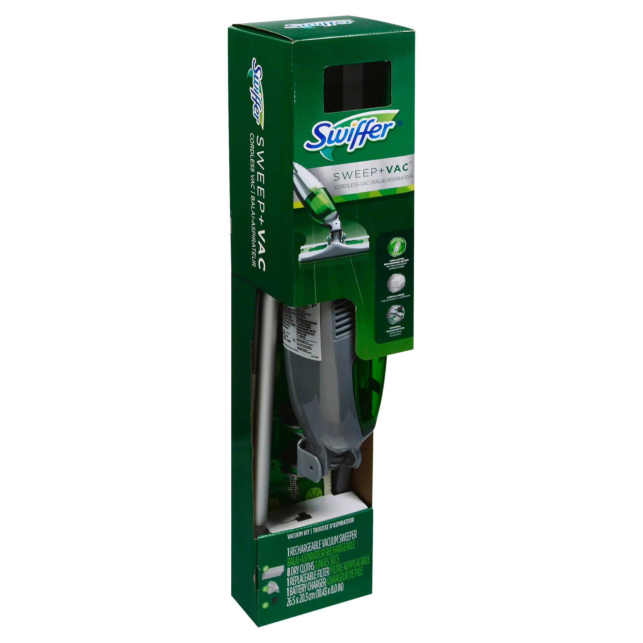 Kit aspirateur sans fil rechargeable Swiffer Sweep + Vac 2025
