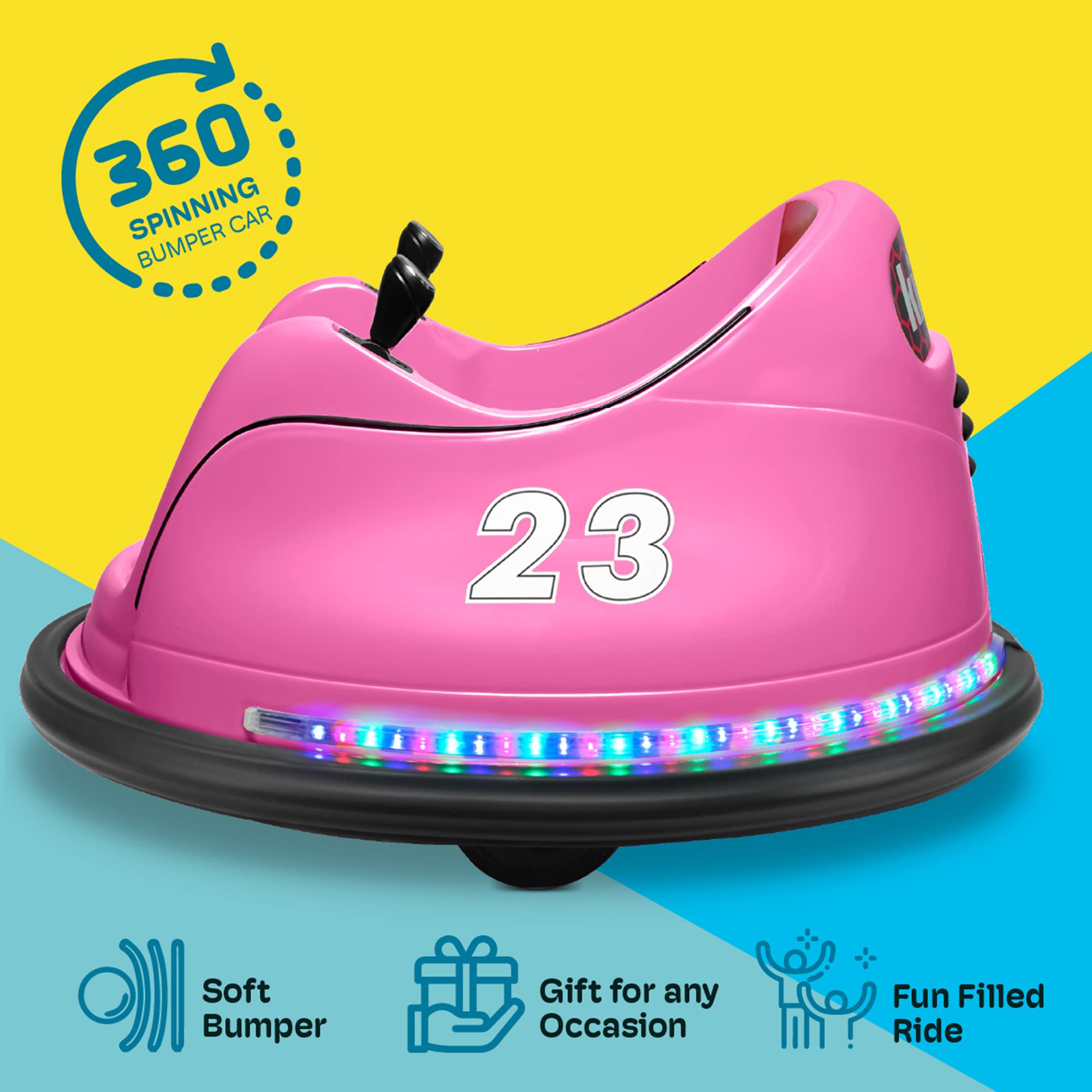 Véhicule électrique contrôlé par Kidzone, certifié ASTM