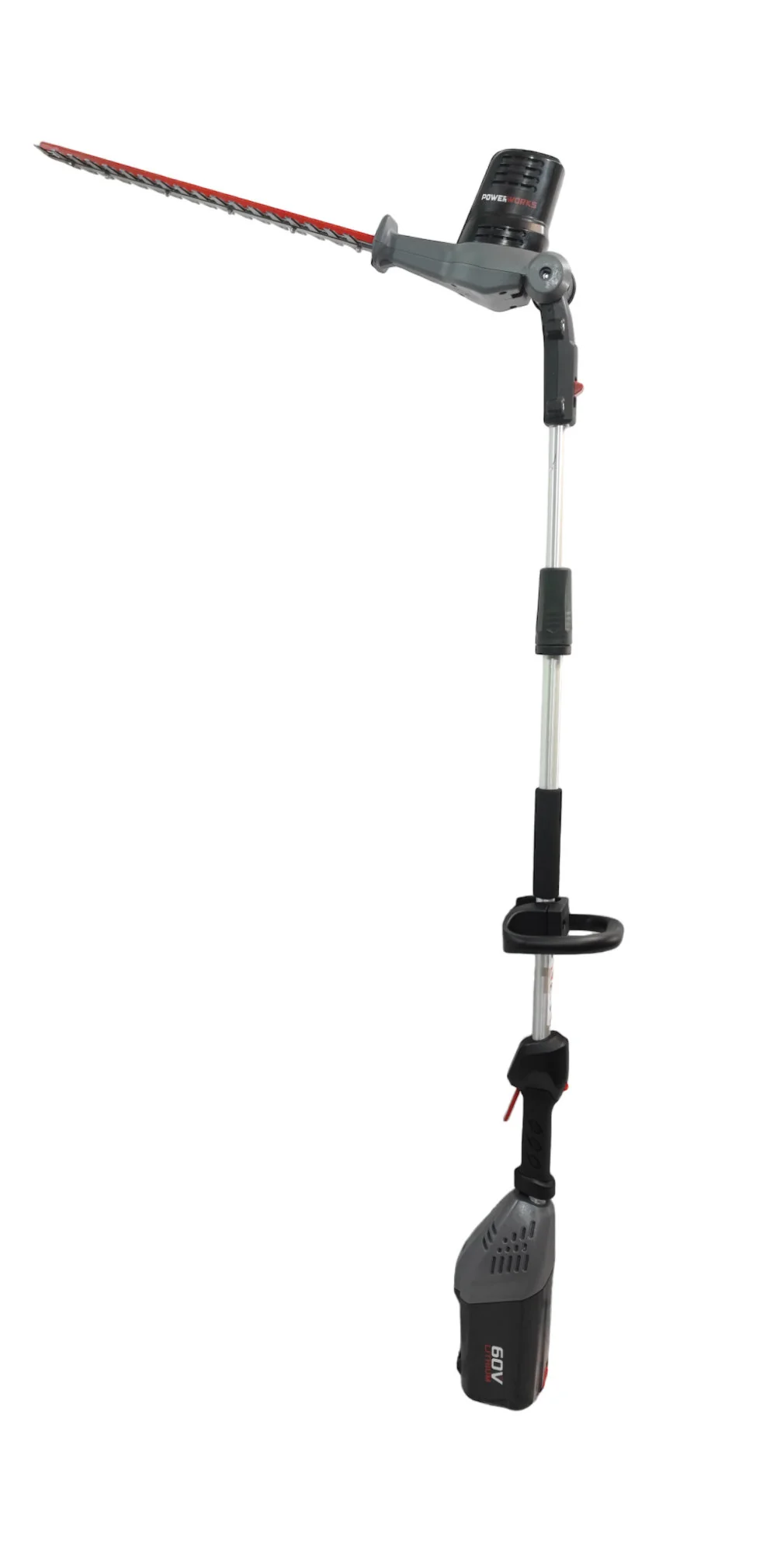 2025 Powerworks P60PHT hækkeklipper med høj stang uden batteri eller oplader