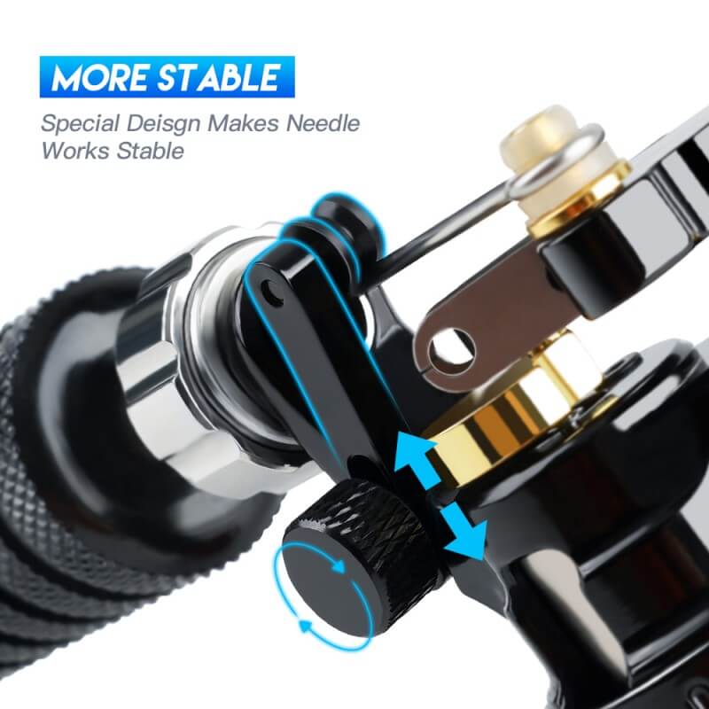 Machine à tatouer rotative Dragonhawk X3 avec deux ressorts personnalisés, course de 4,0 mm, moteur sans noyau
