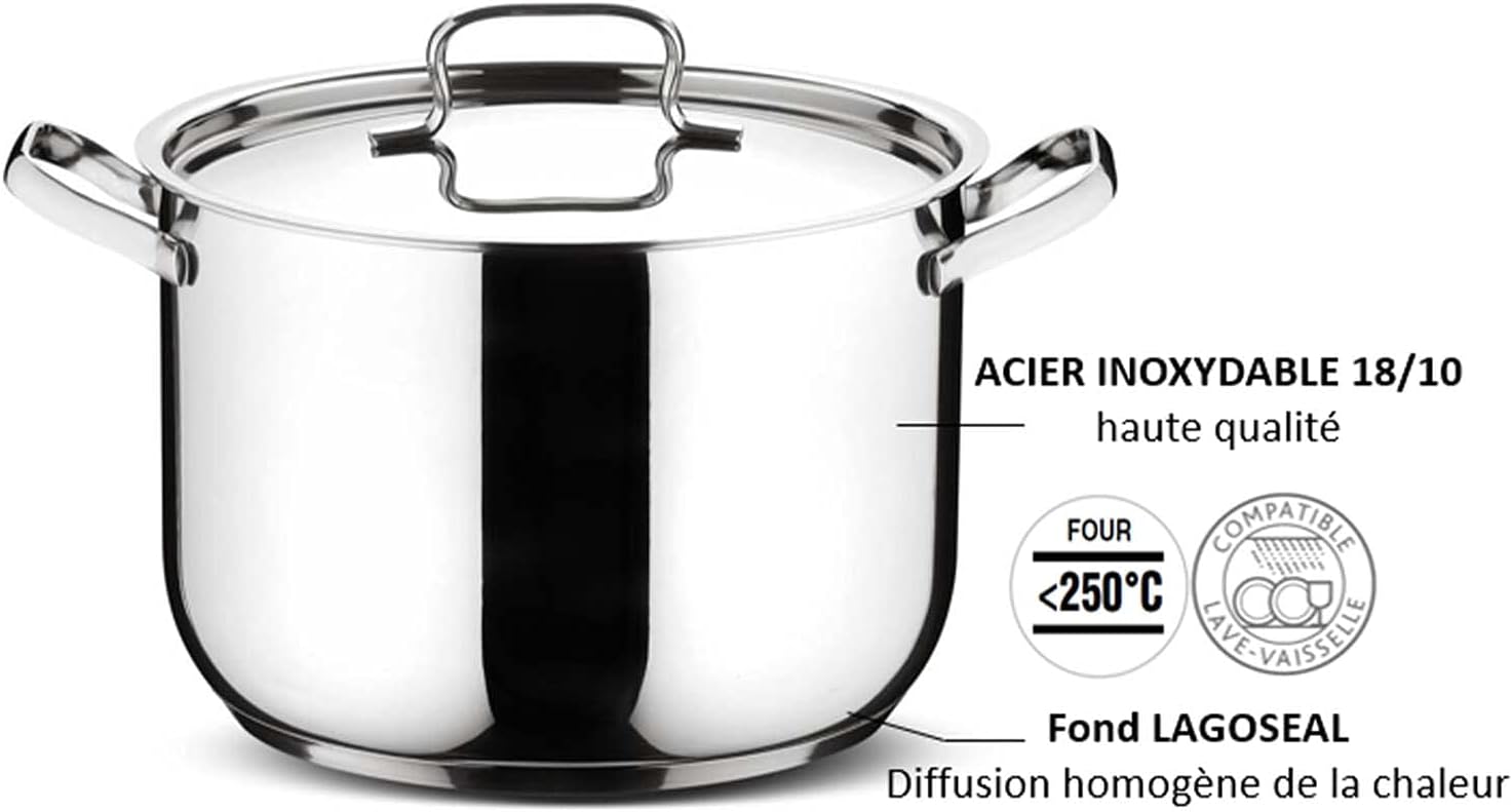 Lagostina Sfiziosa 24-delt køkkengrejsæt, rustfrit stål, sølv