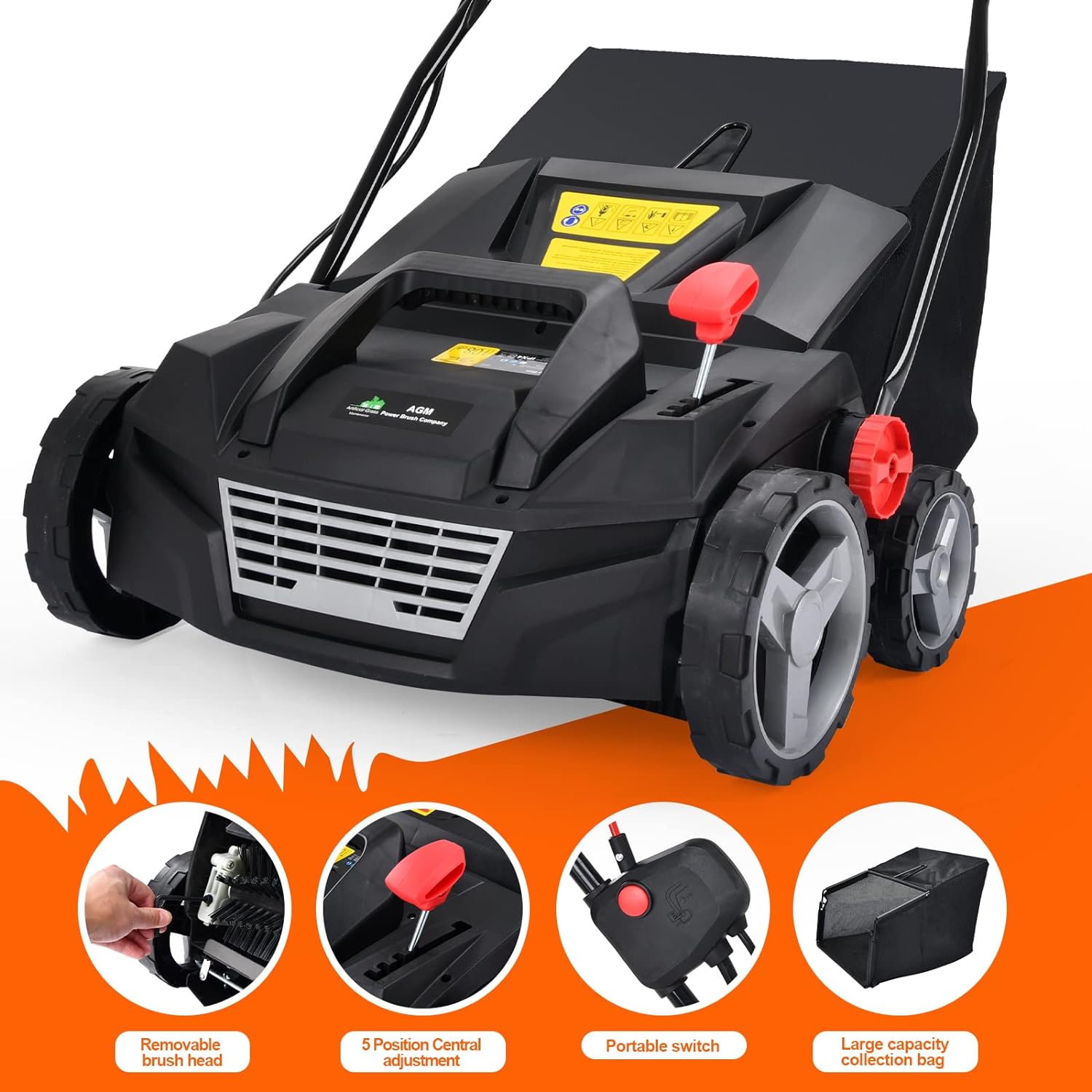 Motorisierte Kehrmaschine für Kunstrasen (2025) – Kehrmaschine mit Auffangbehälter #SweepyBox