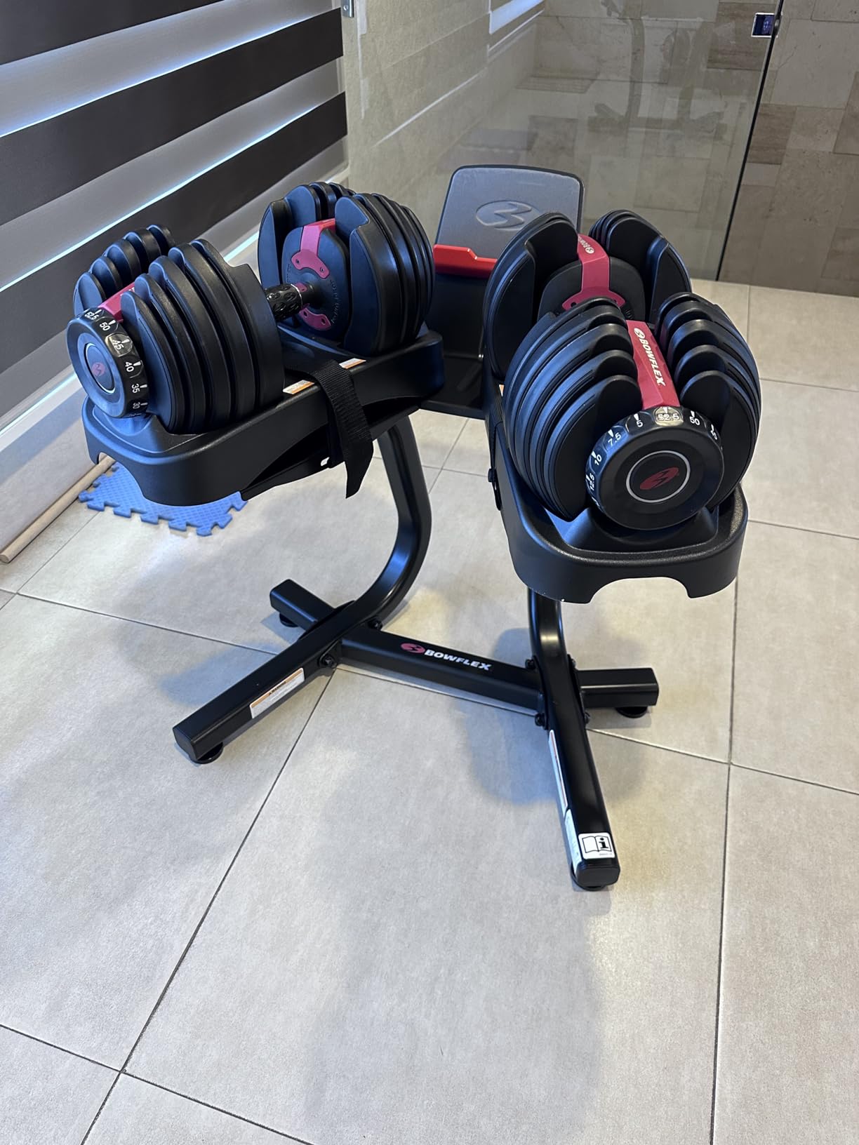 Bowflex SelectTech 552 Adjustable Dumbbells (Pair) and Stand Bundle