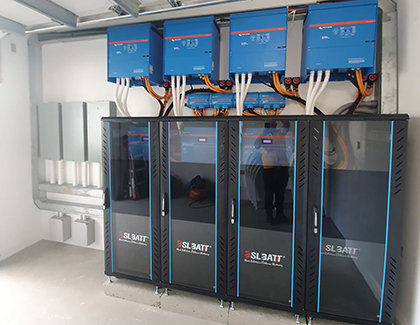 Residential solar battery project