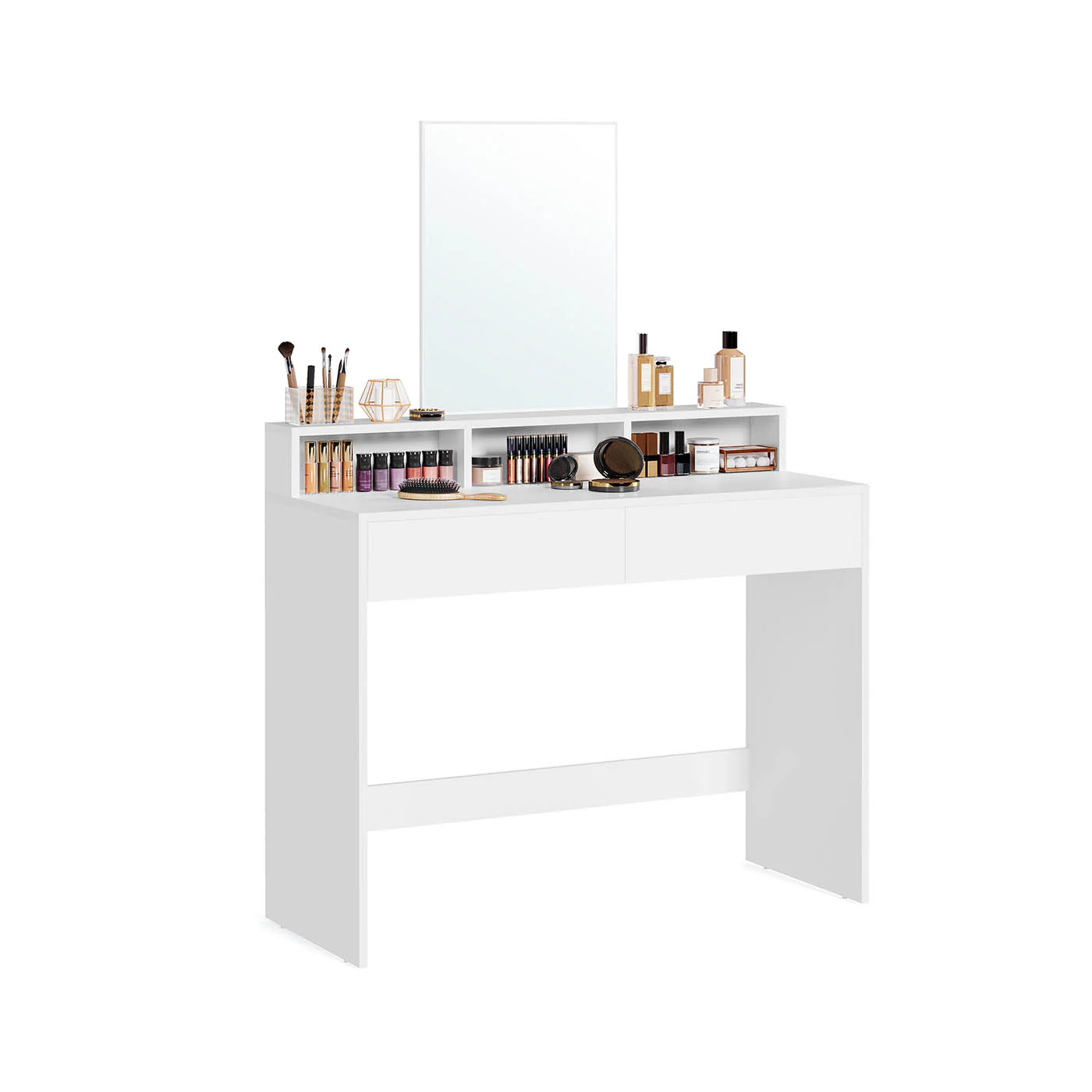 Coiffeuse rectangulaire avec miroir