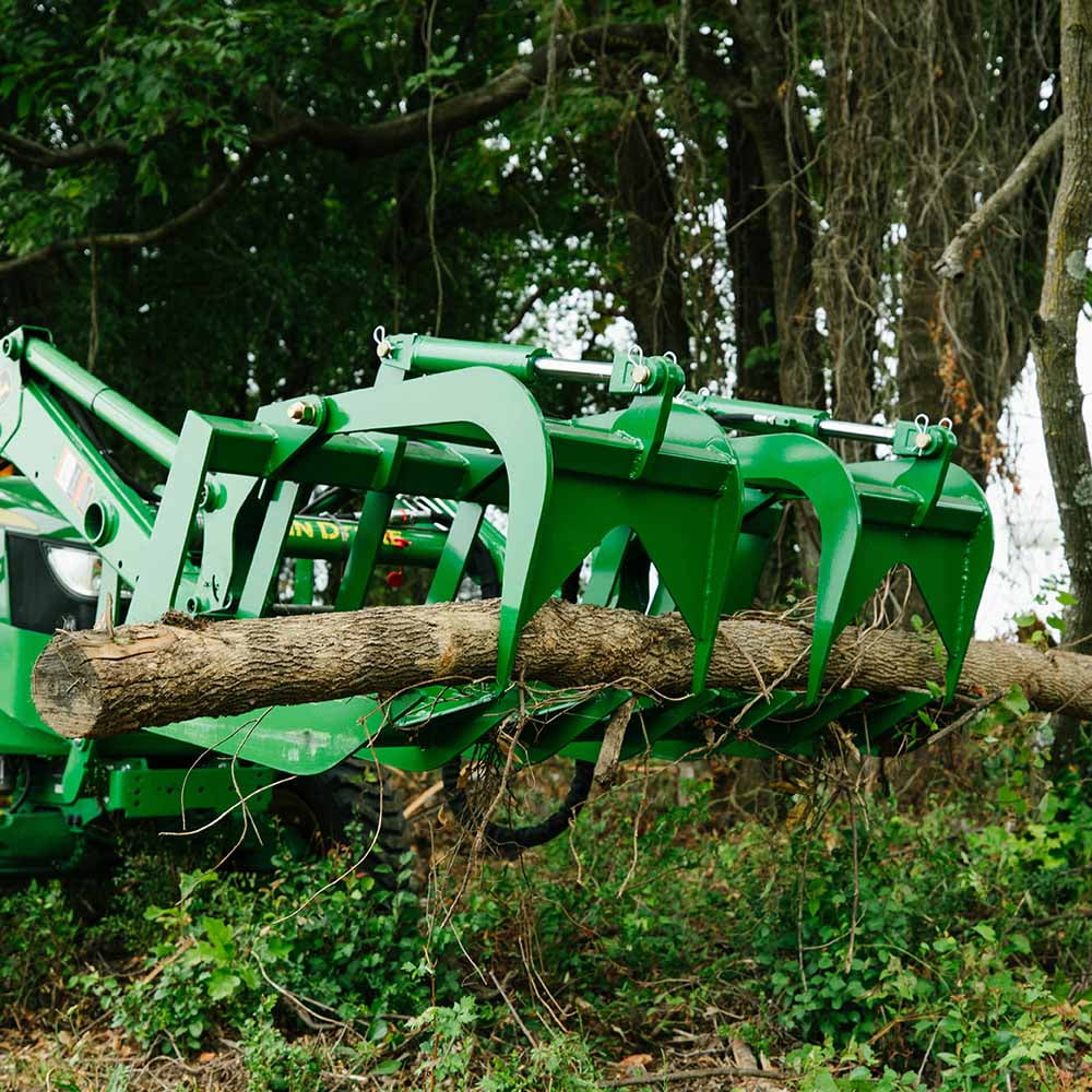 Titan Attachments 48" Economy Series Root Grapple Bucket Attachment, Hook and Pin Connection