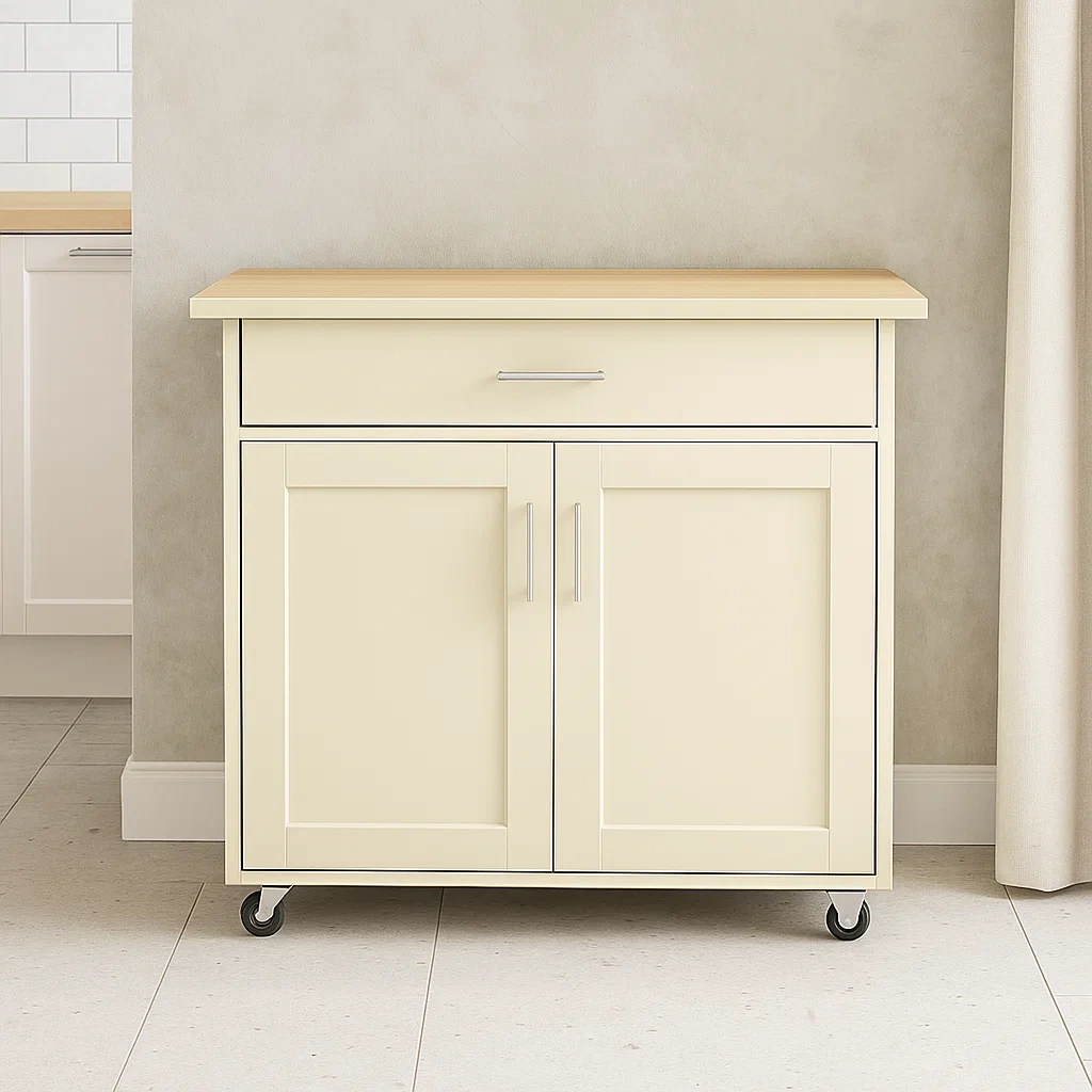 Îlot de cuisine, meuble à roulettes avec rangements, dimensions 80 x 40 x 80 cm, pour cuisine domestique. - e2XSRzHH9Jfn