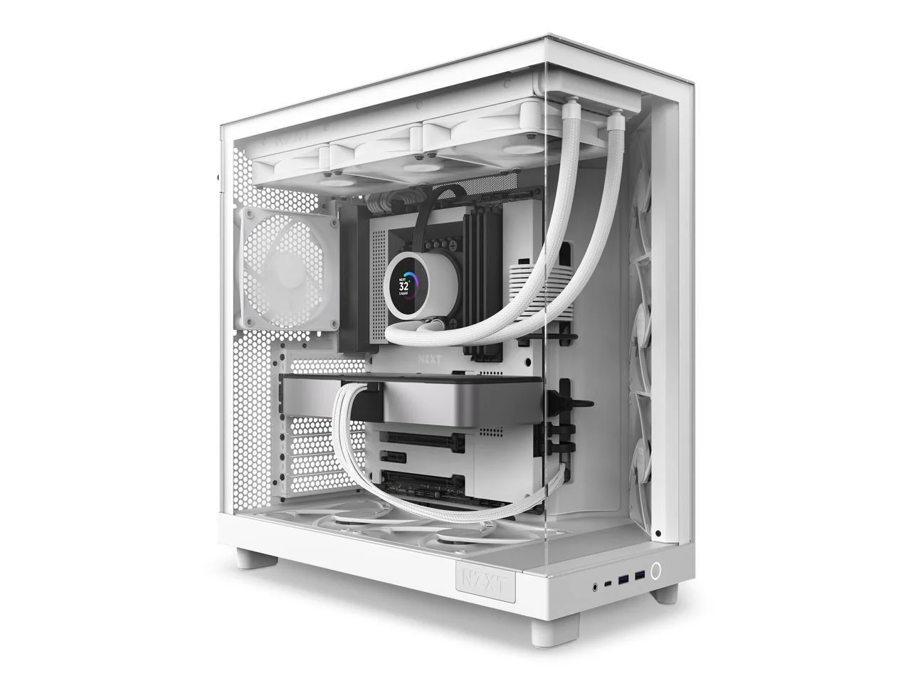 NZXT H6 FLOW 2025 - Boîtier moyen tour compact à double chambre et flux d
