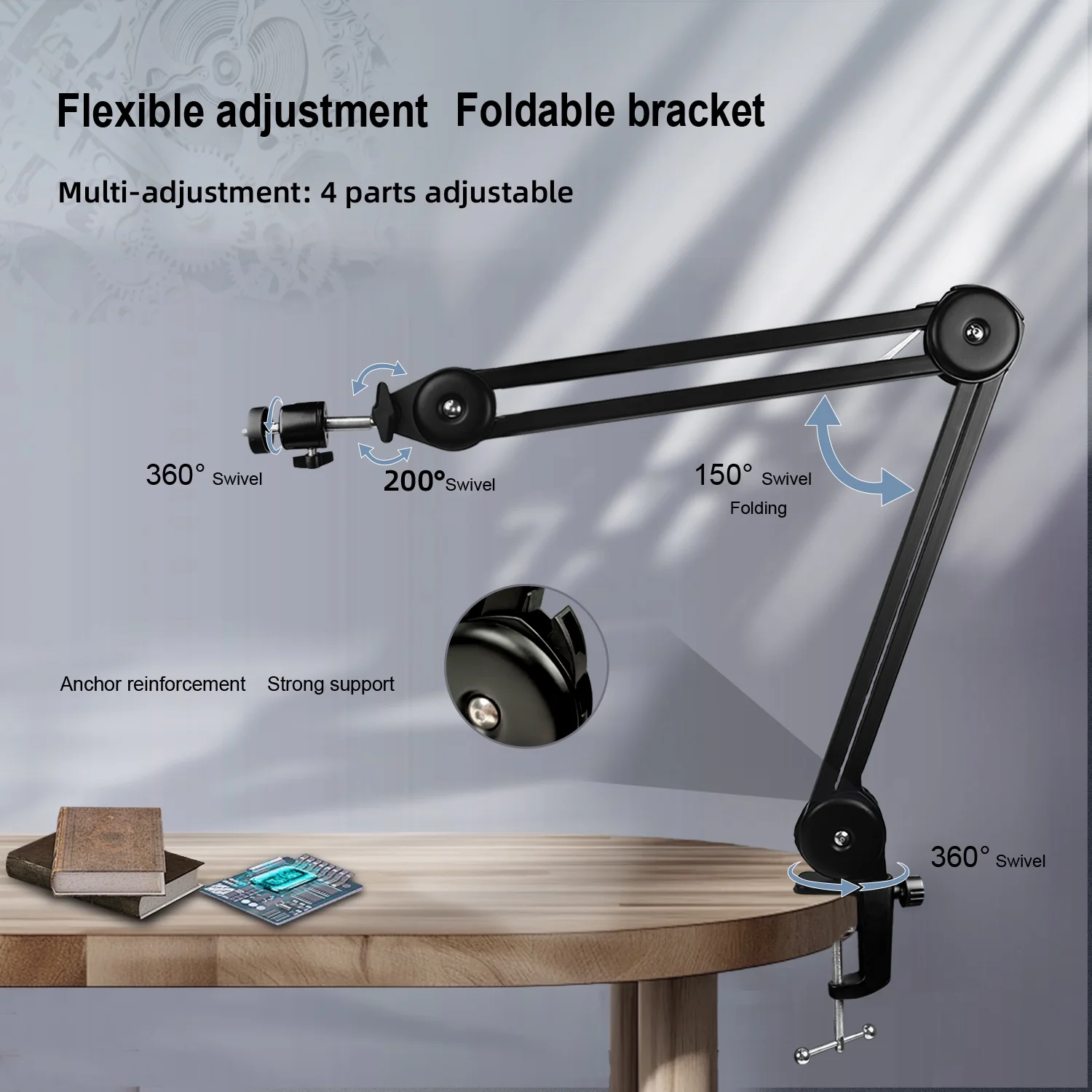 YIZHAN Digital Microscope Camera 13MP 1080P HDMI VGA Industrial Video Microscope 150X Zoom C - Mount Lens Foldable Stand LED Ring Light Soldering Microscopes for Electronics Repair for Adult