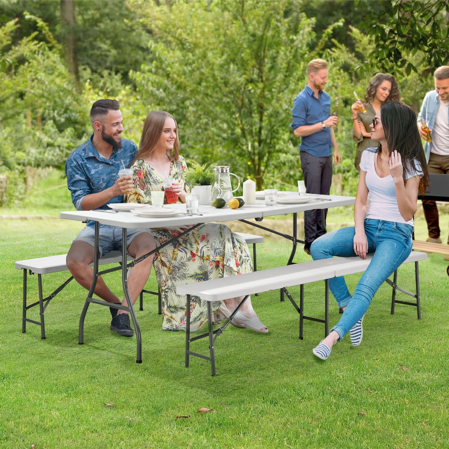 2025 Bayreuth foldbart festmøbelsæt 180x70x74 cm